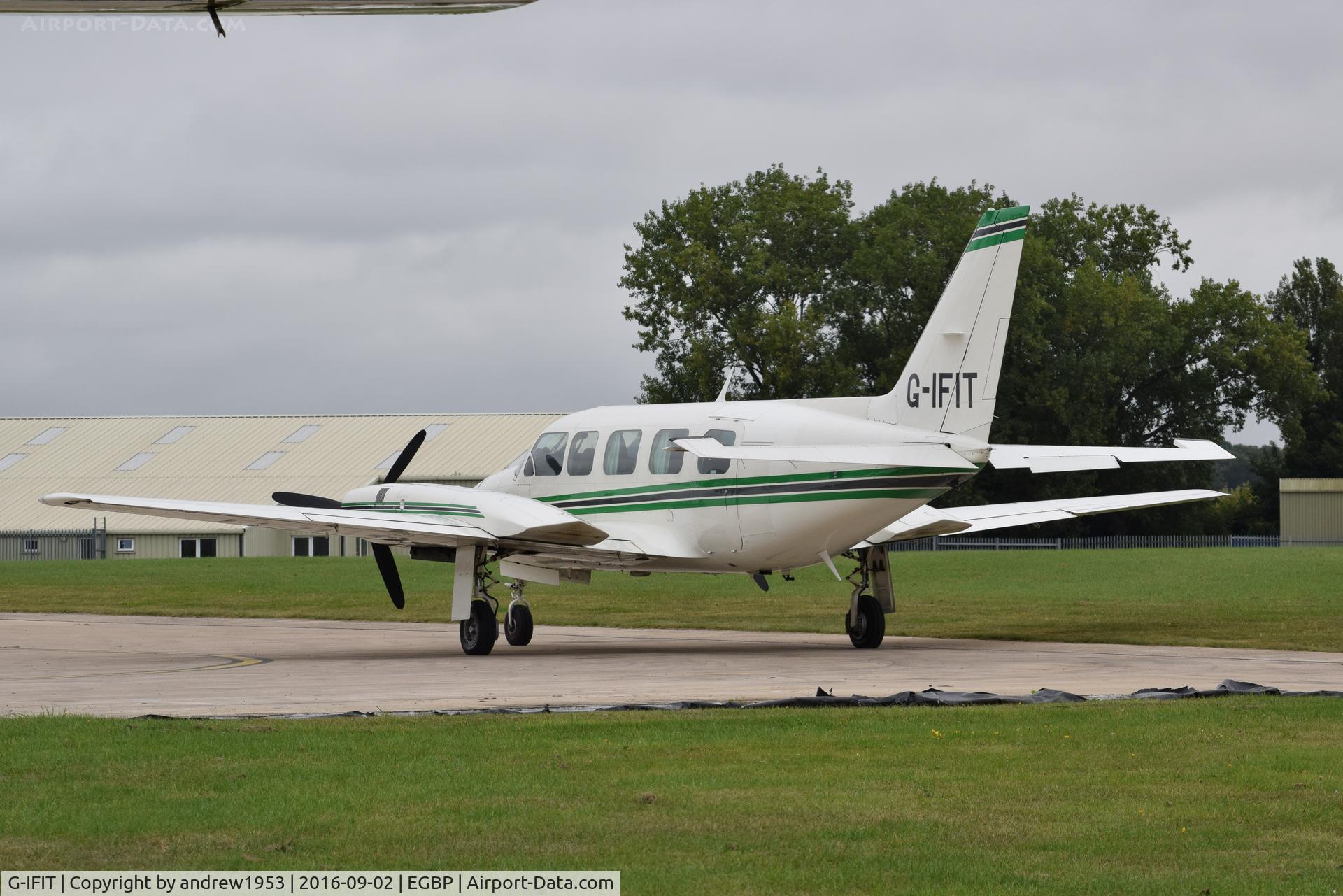 G-IFIT, 1980 Piper PA-31-350 Chieftain C/N 31-8052078, G-IFIT at Cotswold Airport.