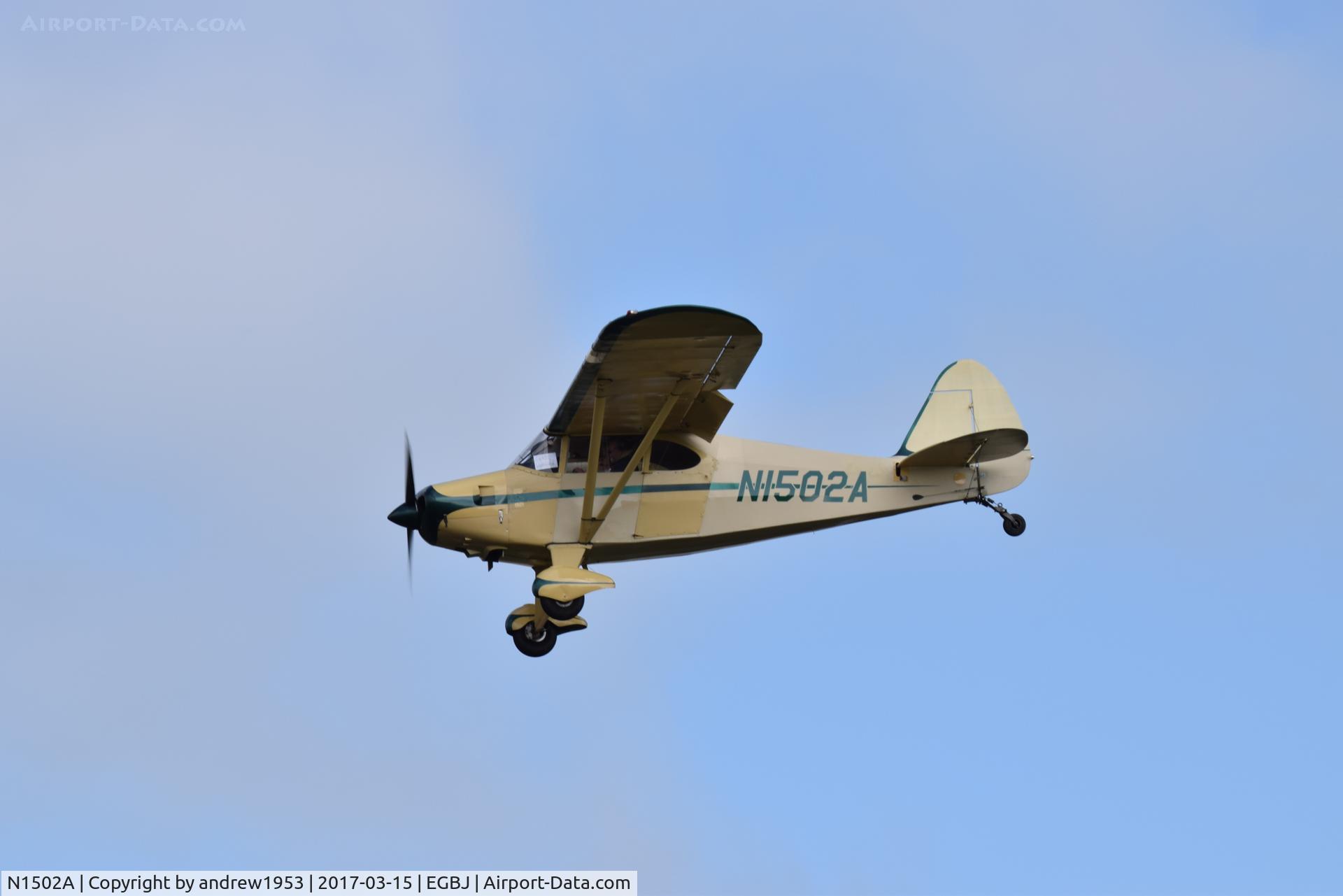 N1502A, 1951 Piper PA-20 Pacer C/N 20-686, N1502A at Gloucestershire Airport.