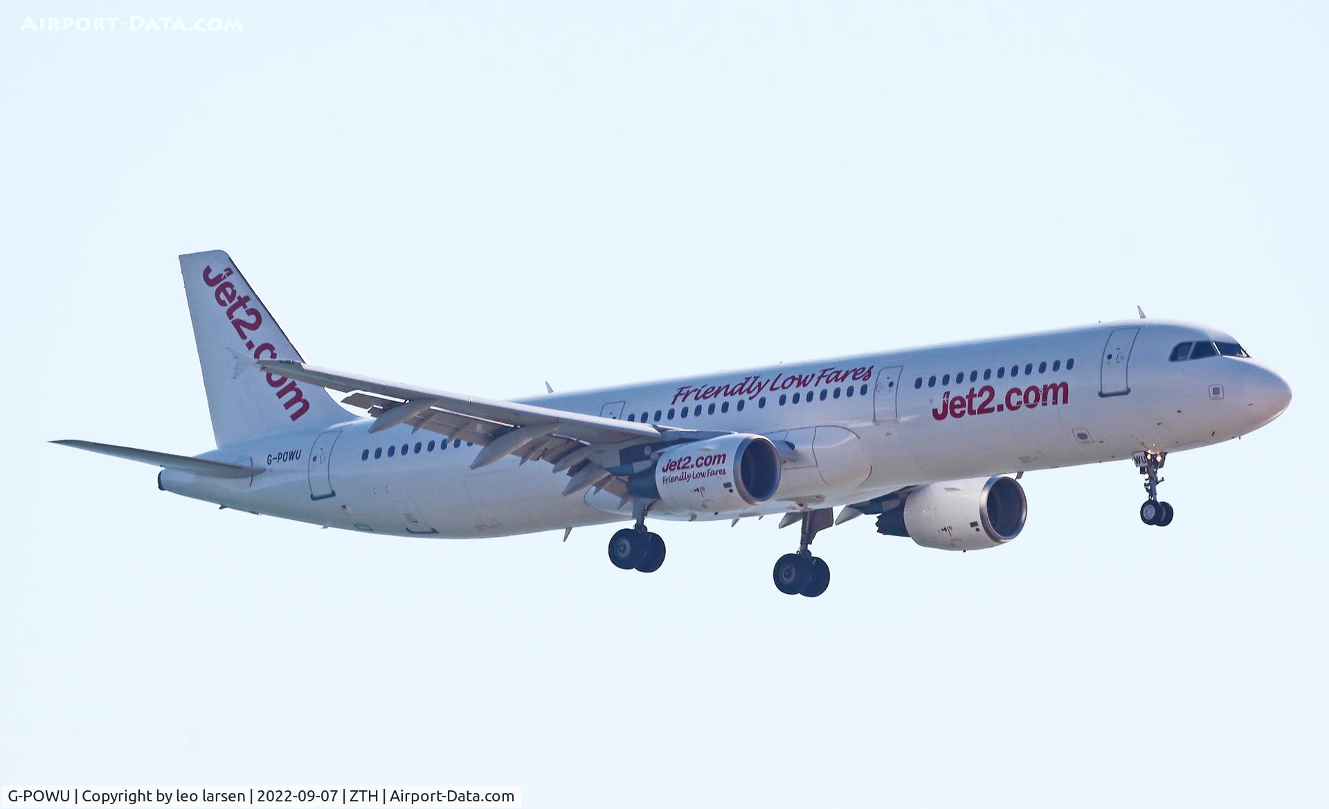 G-POWU, 2008 Airbus A321-211 C/N 3708, Zakynthos 7.9.2022 app to R-34