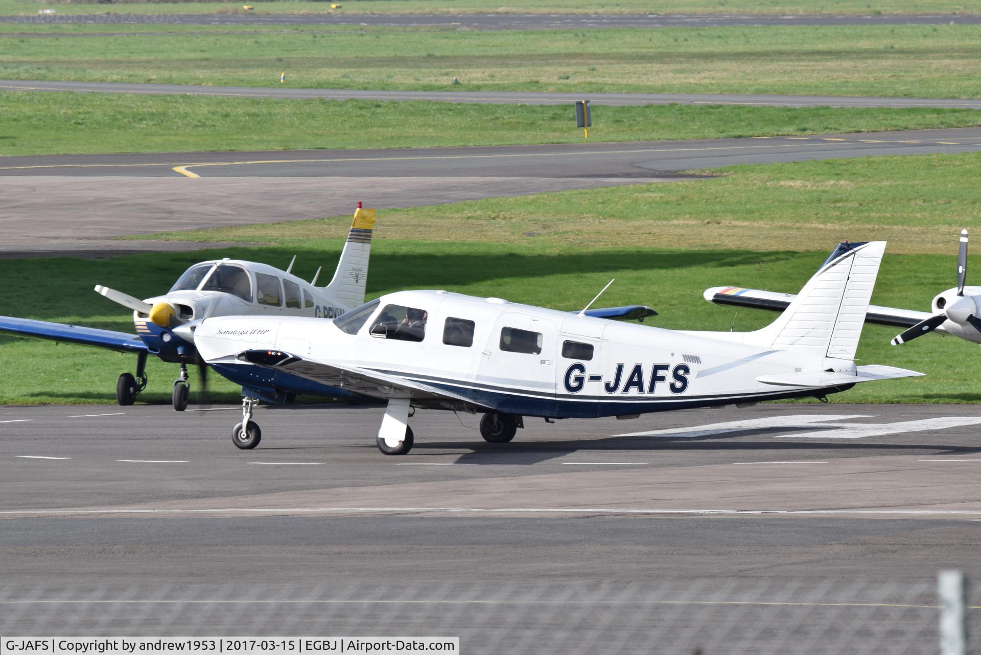 G-JAFS, 2005 Piper PA-32R-301 Saratoga II HP C/N 3246235, G-JAFS at Gloucestershire Airport.