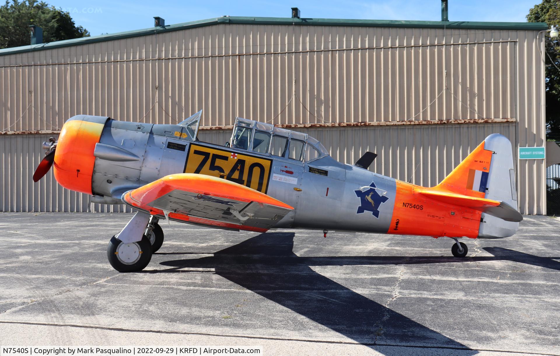 N7540S, 1943 North American AT-6D C/N 8815344, North American AT-6D