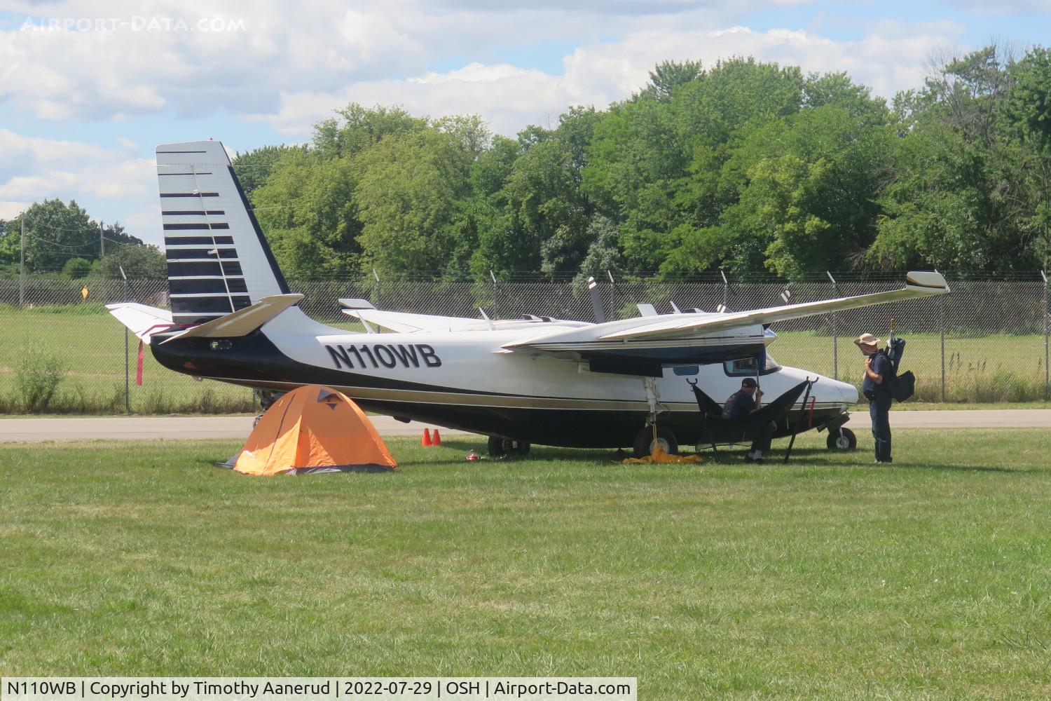 N110WB, 1962 Aero Commander 500B Commander C/N 500B-1203-98, 1962 Aero Commander 500B, c/n: 500B-1203-98, AirVenture 2022