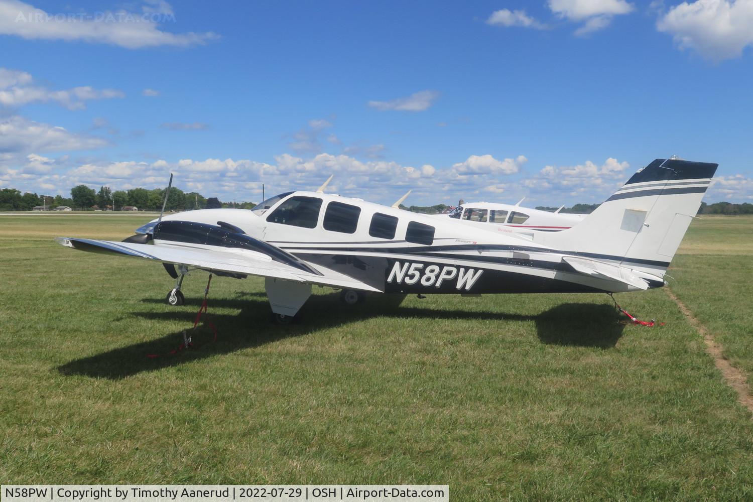 N58PW, 1960 Beech 58 Baron Baron C/N TH-459, 1960 Beech 58 Baron, c/n: TH-459, AirVenture 2022