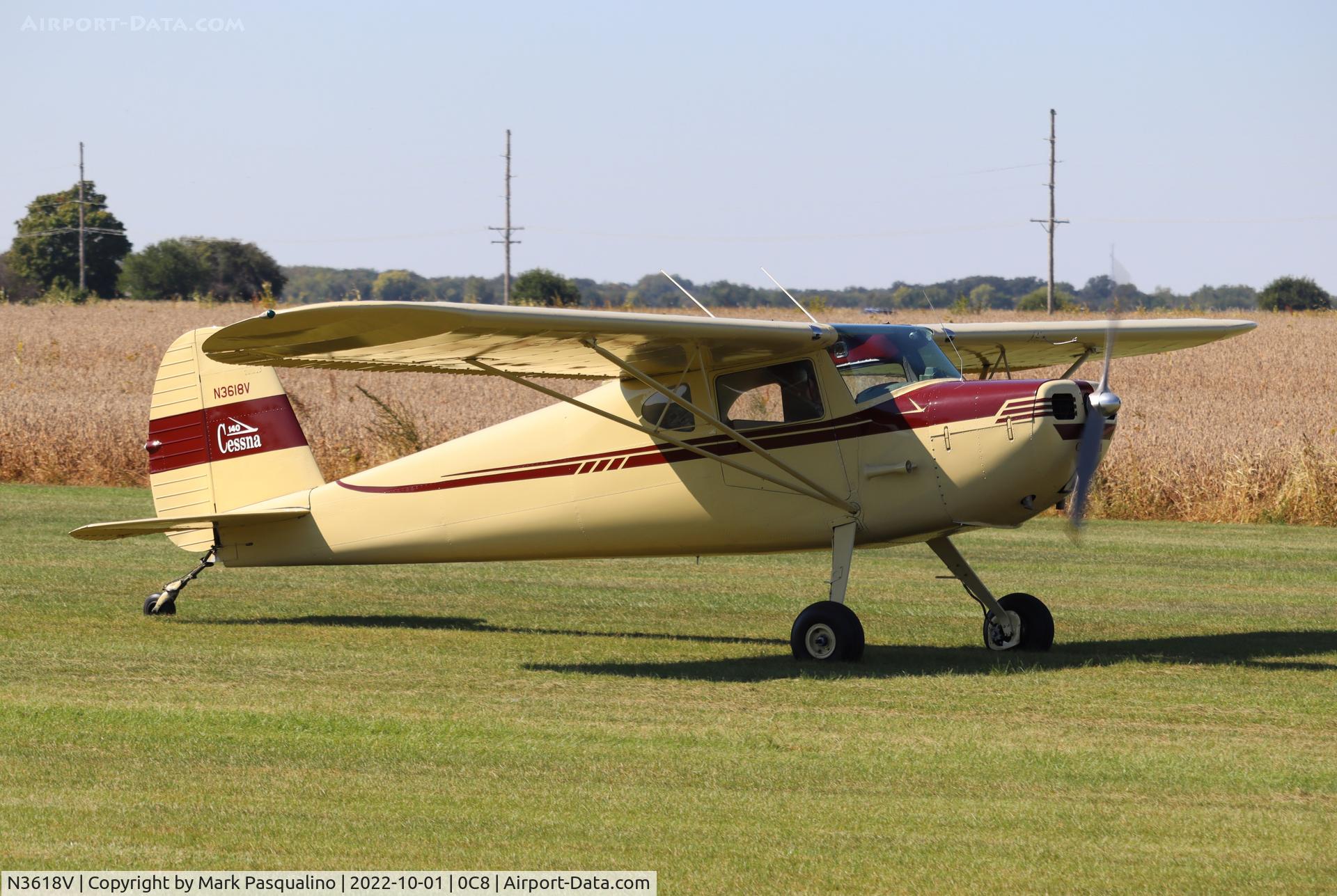 N3618V, 1948 Cessna 140 C/N 14886, Cessna 140