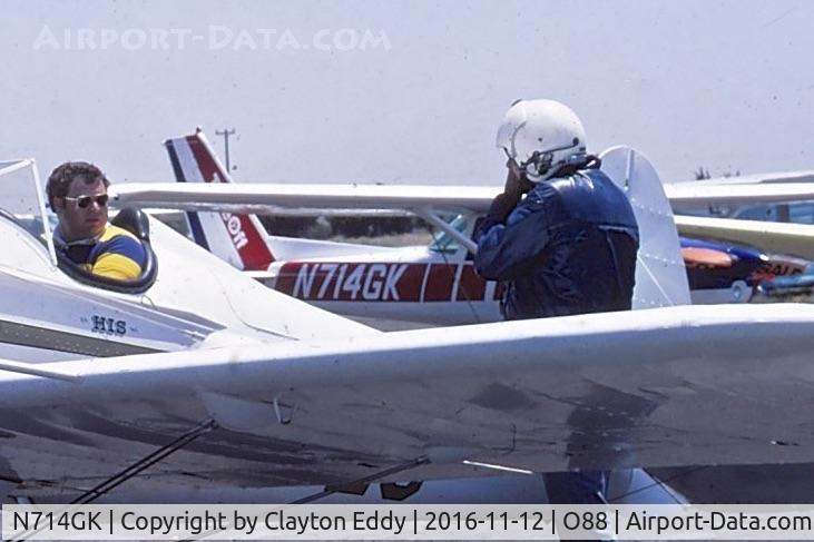 N714GK, 1976 Cessna 150M C/N 15079163, Old Rio Vista Airport in California late 1970's.