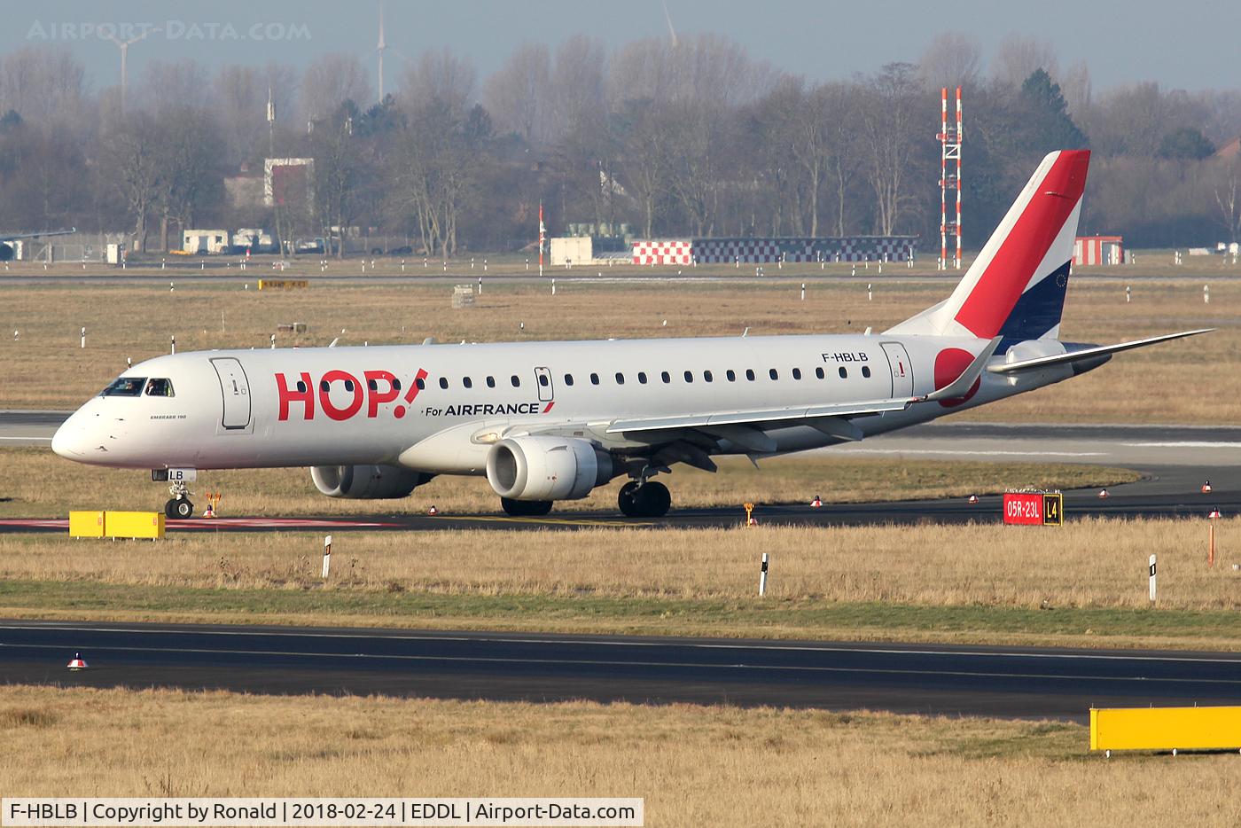 F-HBLB, 2007 Embraer 190LR (ERJ-190-100LR) C/N 19000060, at dus
