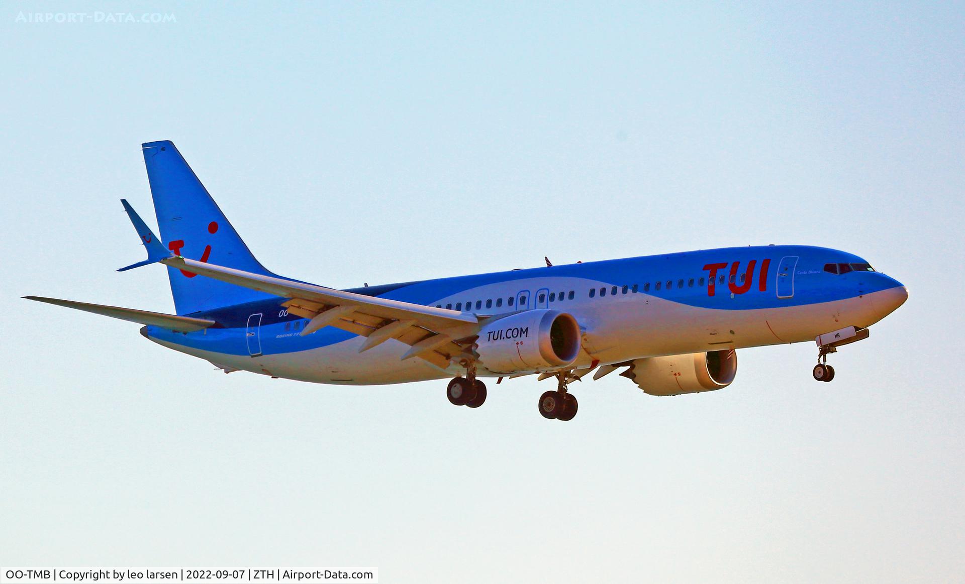 OO-TMB, 2018 Boeing 737-8 MAX C/N 44591, Zakynthos 7.9.2022