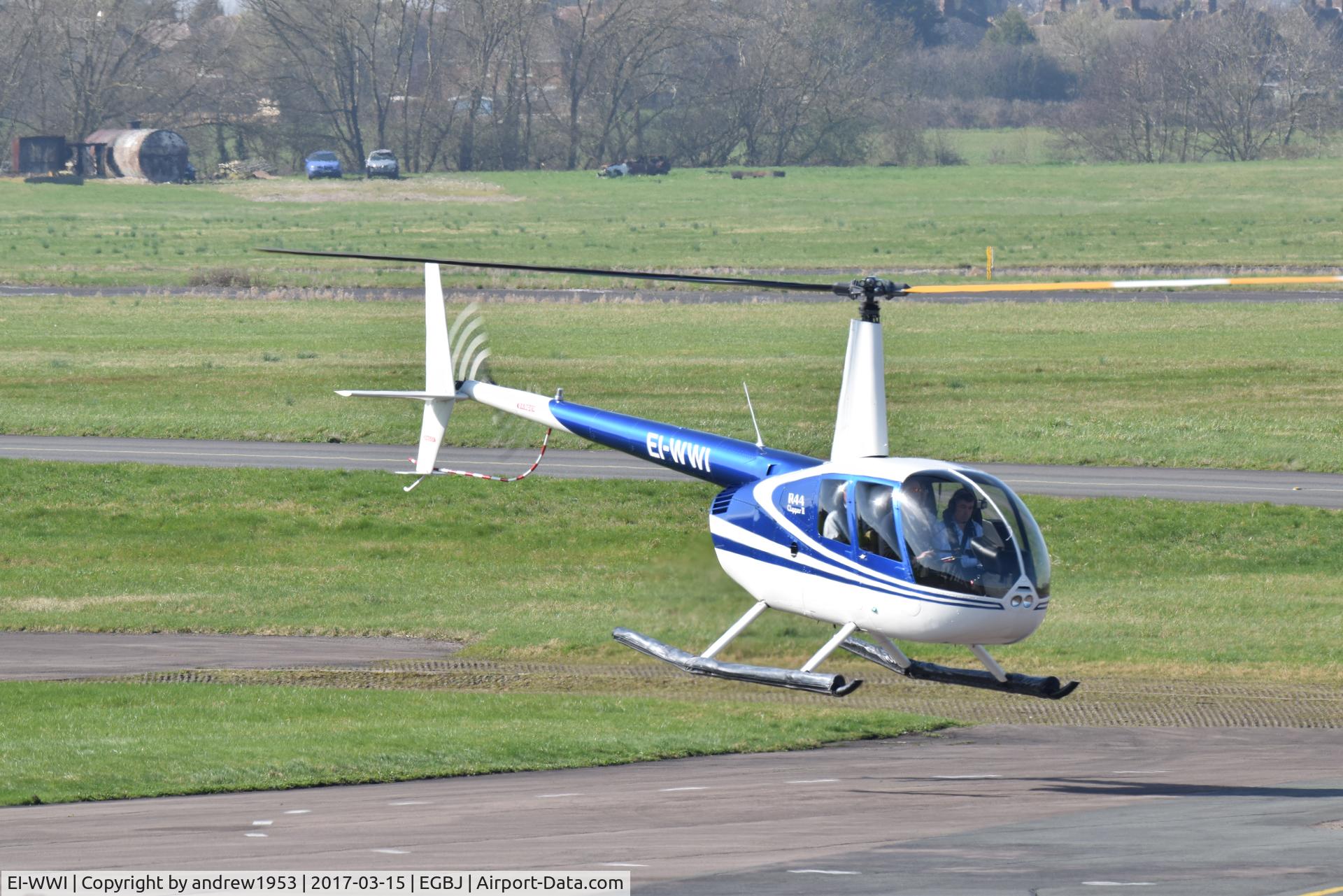 EI-WWI, 2007 Robinson R44 Clipper II C/N 11799, EI-WWI at Gloucestershire Airport.