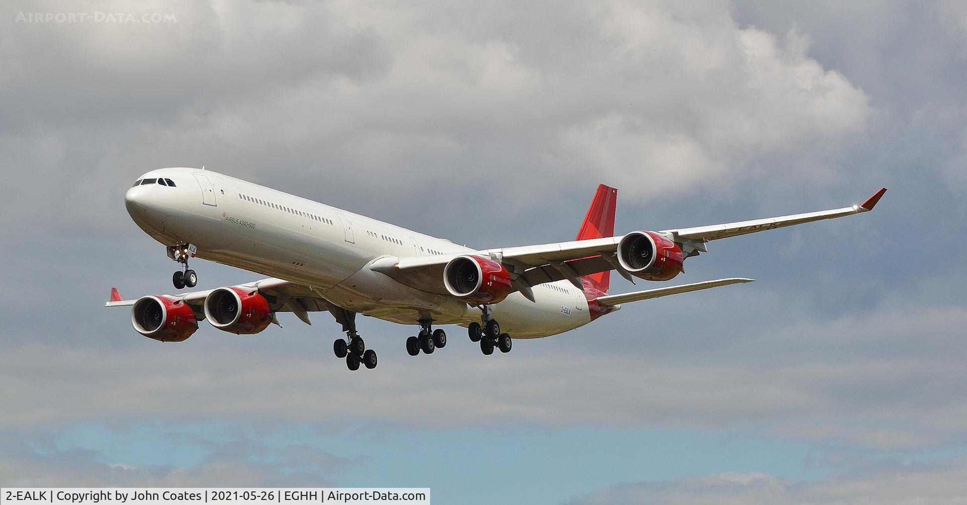 2-EALK, 2006 Airbus A340-642 C/N 768, Approach to 26