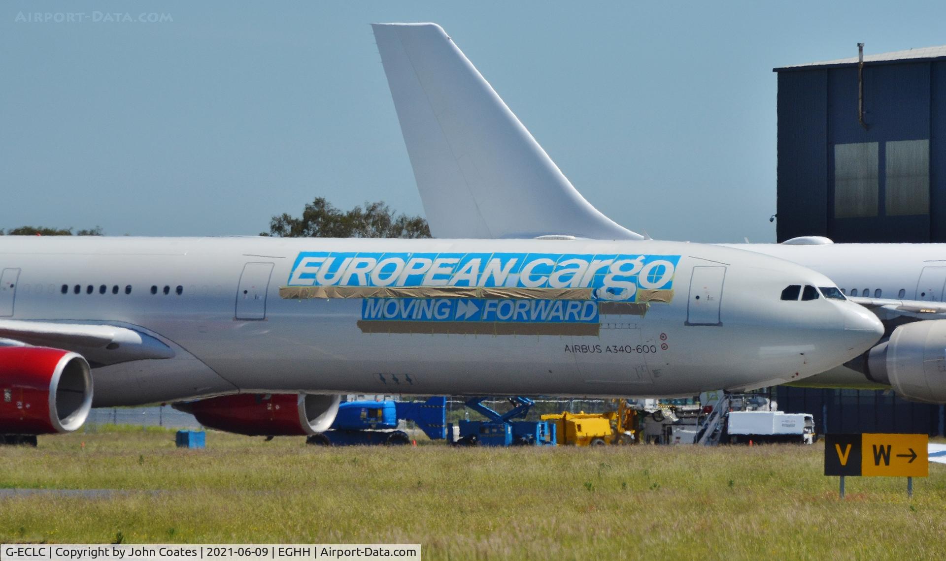G-ECLC, 2006 Airbus A340-642 C/N 768, Having titles applied