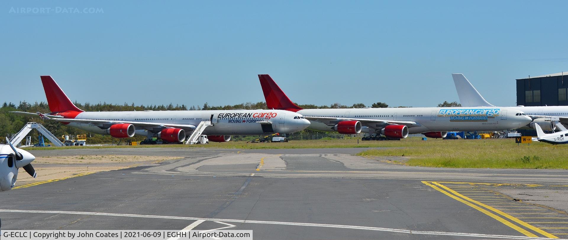 G-ECLC, 2006 Airbus A340-642 C/N 768, Having titles applied