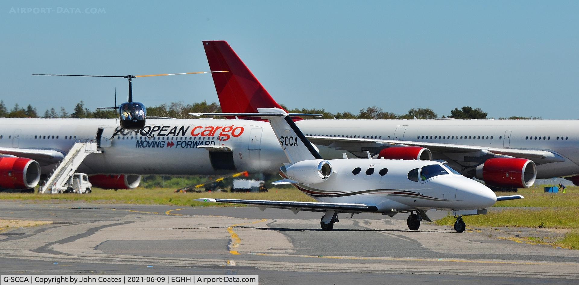 G-SCCA, 2008 Cessna 510 Citation Mustang Citation Mustang C/N 510-0106, Taxiing on arrival