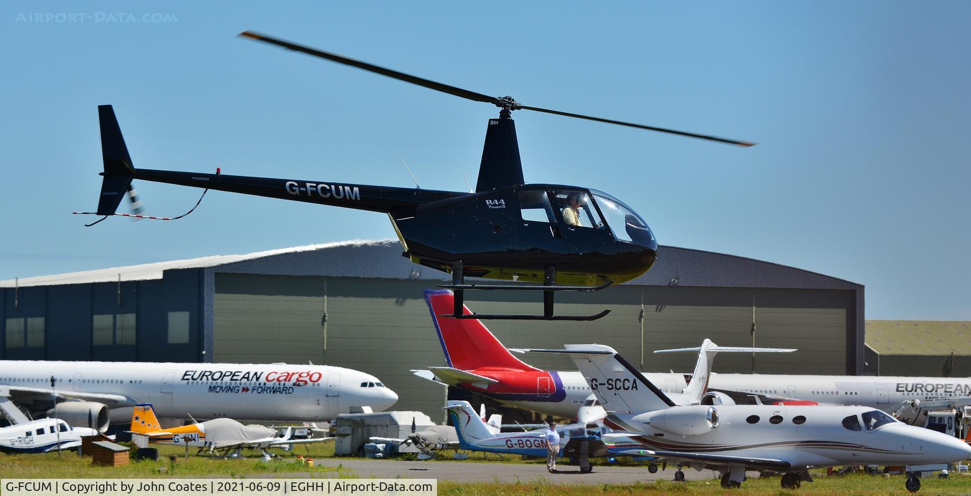 G-FCUM, 2007 Robinson R44 Raven II C/N 11723, Arriving Bliss Avn.