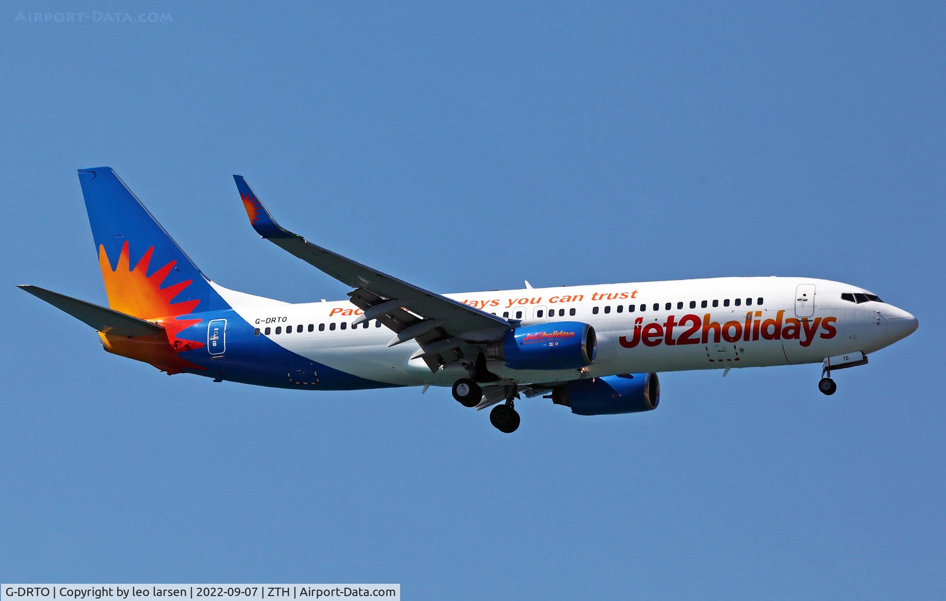 G-DRTO, 2010 Boeing 737-8JP C/N 37818, Zakynthos 7.9.2022
