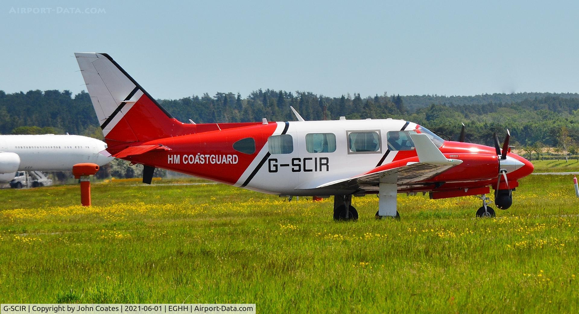 G-SCIR, 1977 Piper PA-31-310 Navajo C/N 31-7712038, Taxiing to depart