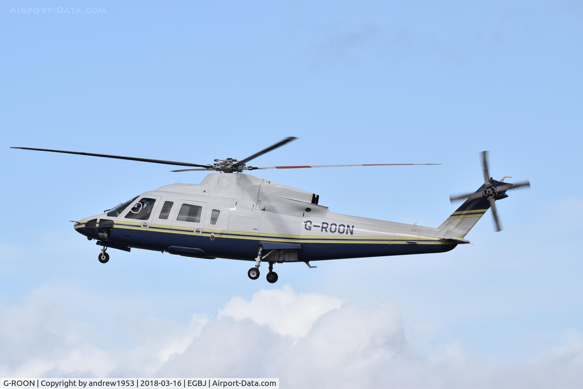 G-ROON, 2010 Keystone Helicopter S-76C C/N 760781, G-ROON at Gloucestershire Airport.
