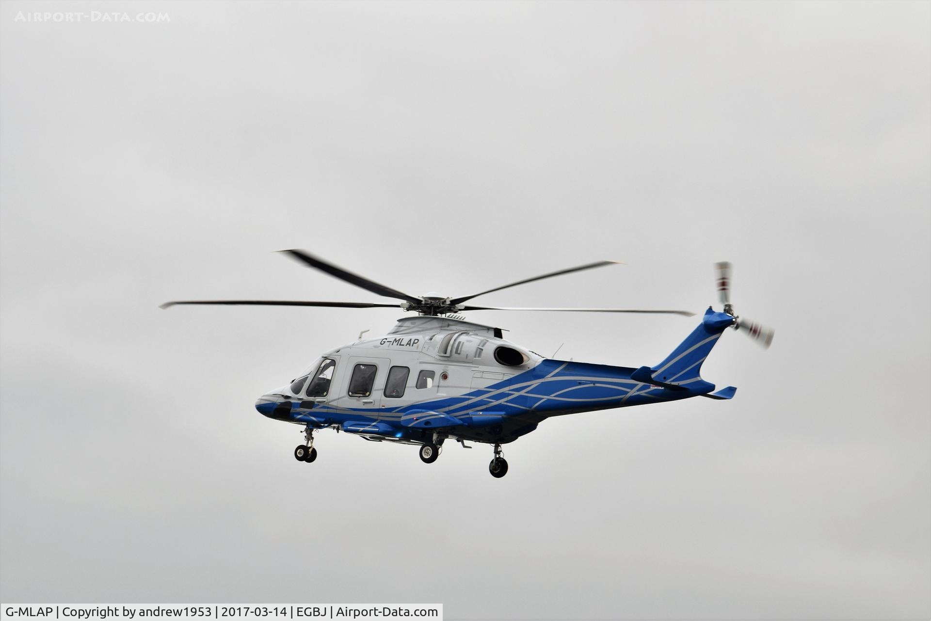 G-MLAP, 2016 Leonardo AW-169 C/N 69020, G-MLAP at Gloucestershire Airport.