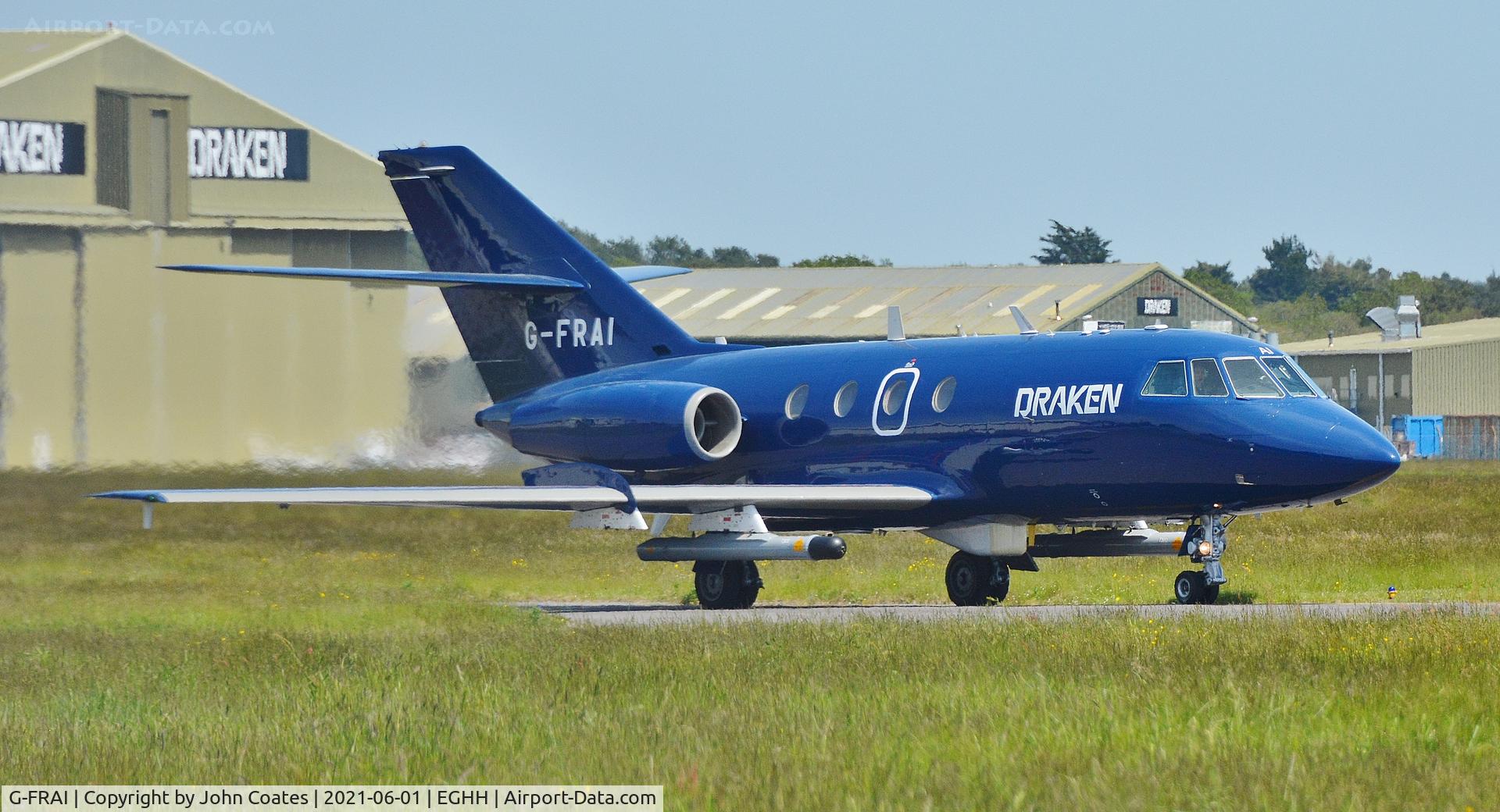 G-FRAI, 1972 Dassault Falcon (Mystere) 20E C/N 270, Taxiing to depart