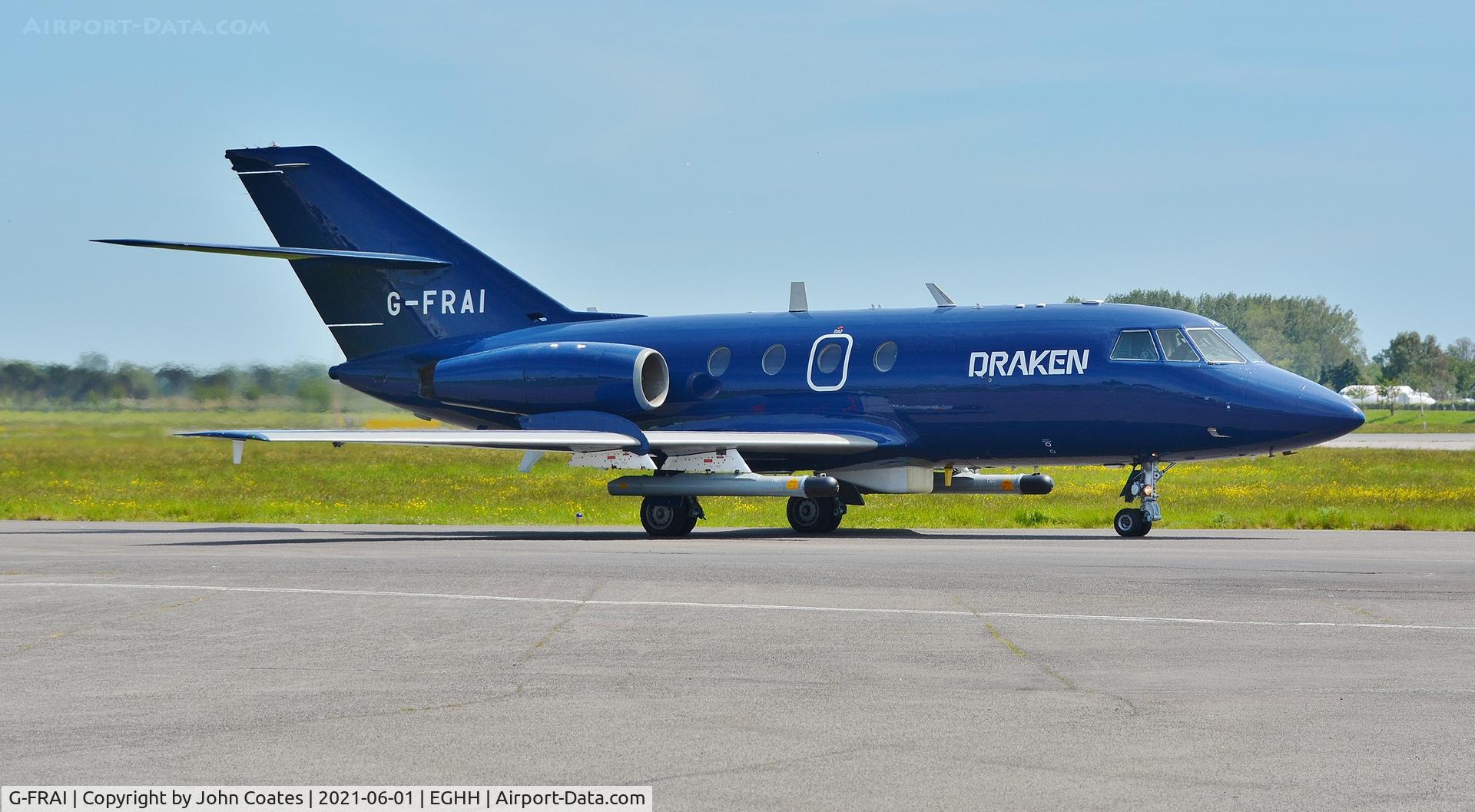 G-FRAI, 1972 Dassault Falcon (Mystere) 20E C/N 270, Taxiing to depart