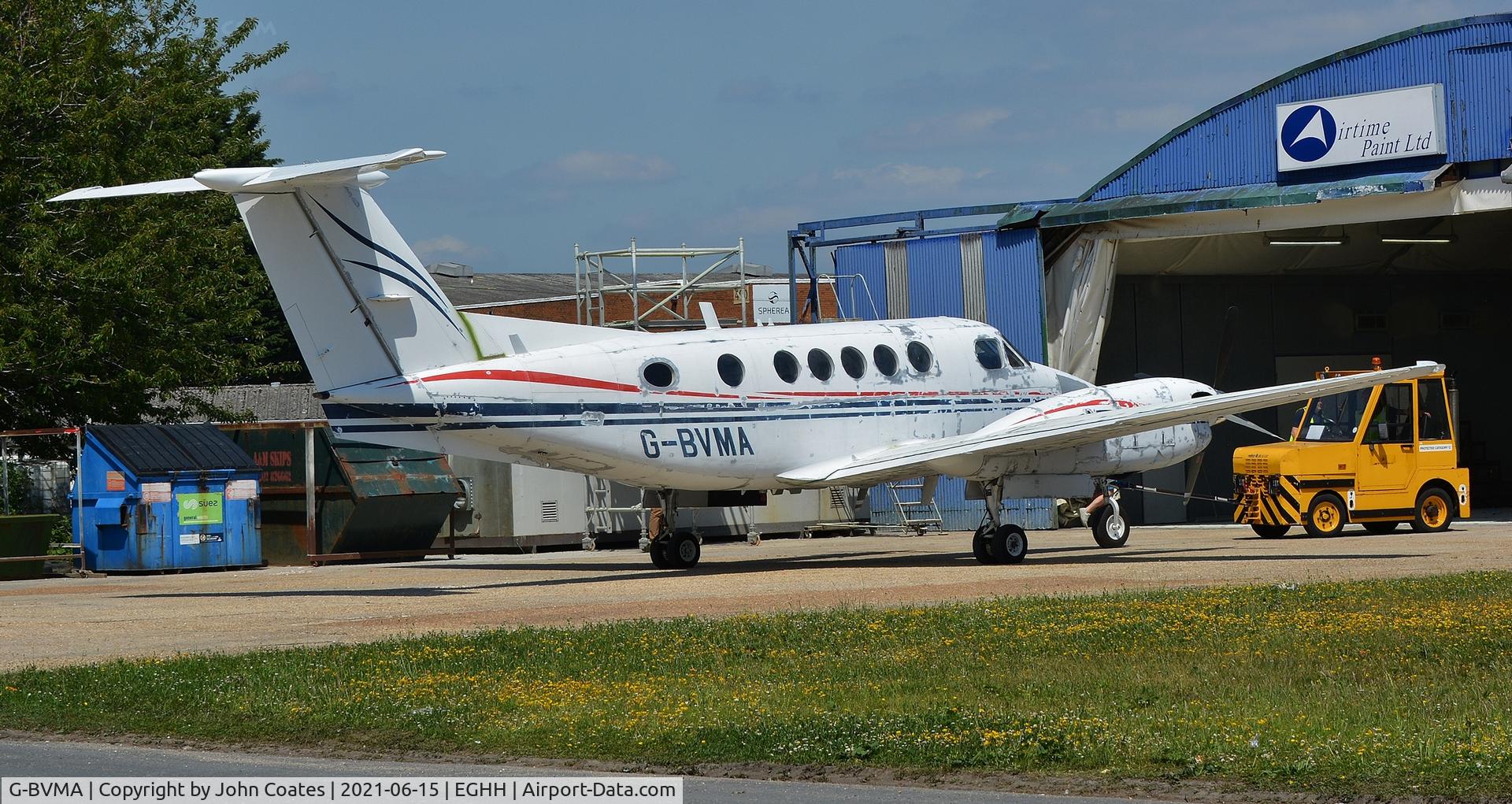 G-BVMA, 1980 Beech 200 Super King Air C/N BB-797, At the paintshop