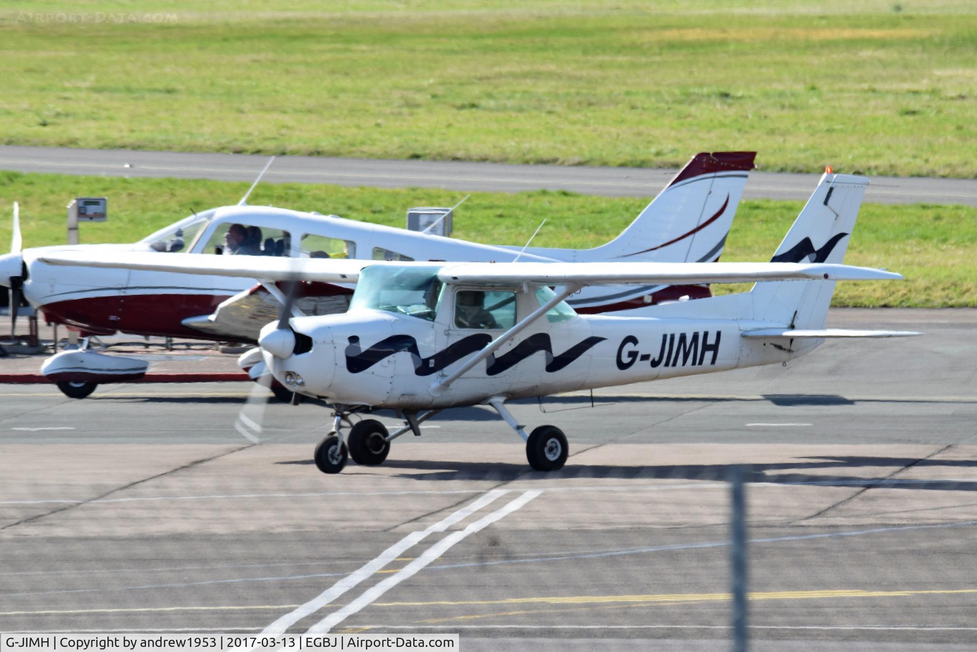 G-JIMH, 1980 Reims Cessna F152 C/N 1839, G-JIMH at Gloucestershire Airport.