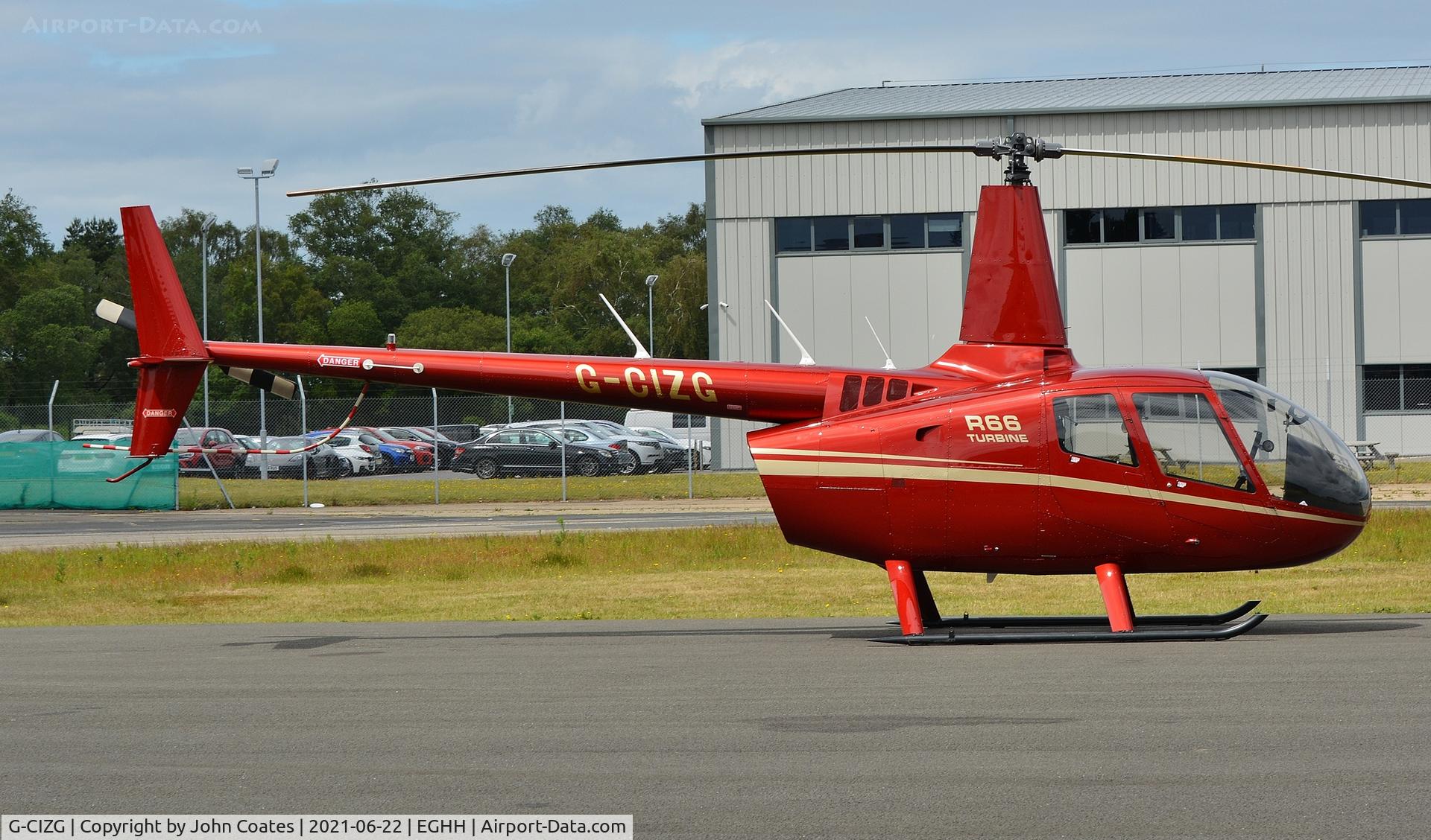 G-CIZG, 2016 Robinson R66 Turbine C/N 0698, At Bliss Avn.