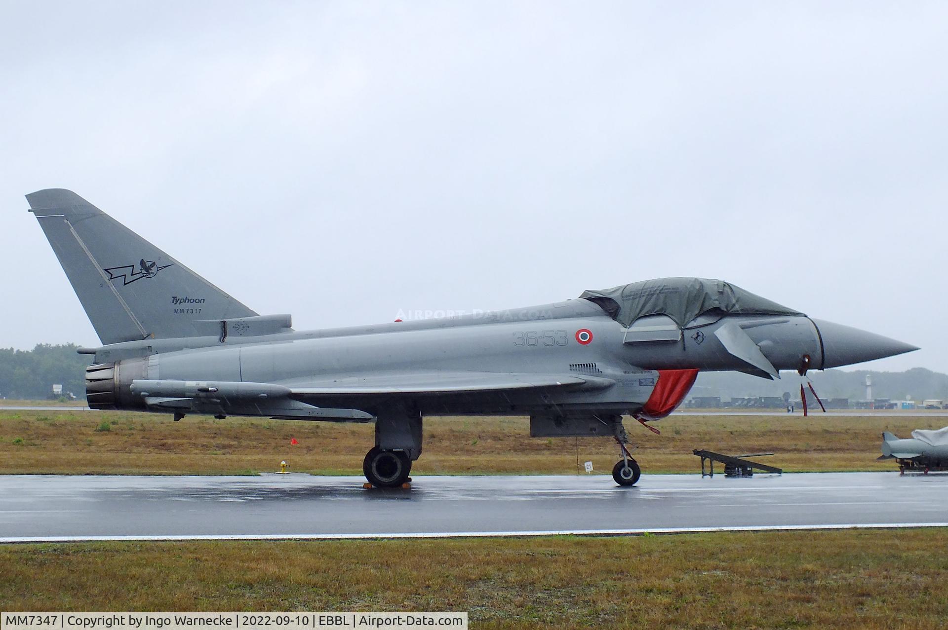 MM7347, Eurofighter F-2000A C/N IS073, Eurofighter EF2000 of the Aeronautica Militare Italiana (Italian Air Force) at the 2022 Sanicole Spottersday at Kleine Brogel air base