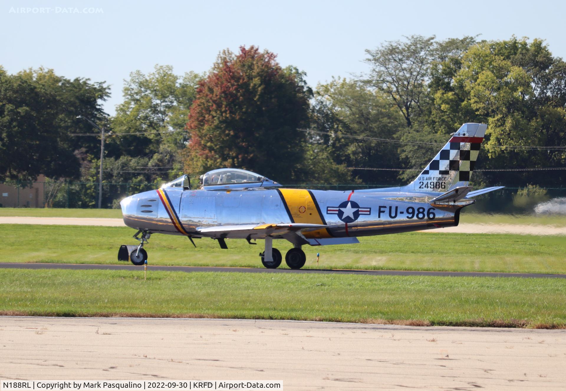 N188RL, 1952 North American F-86F Sabre C/N 191-682, North American F-86F