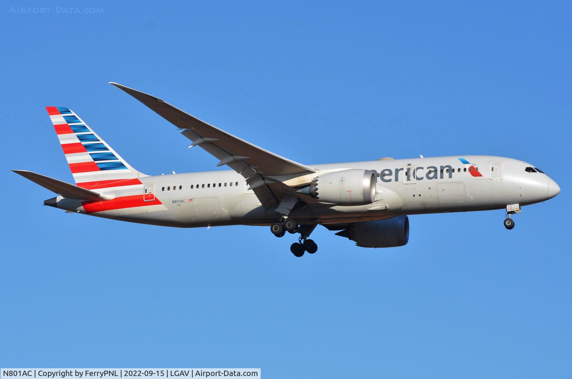 N801AC, 2015 Boeing 787-8 Dreamliner Dreamliner C/N 40619, Arrival of American B788
