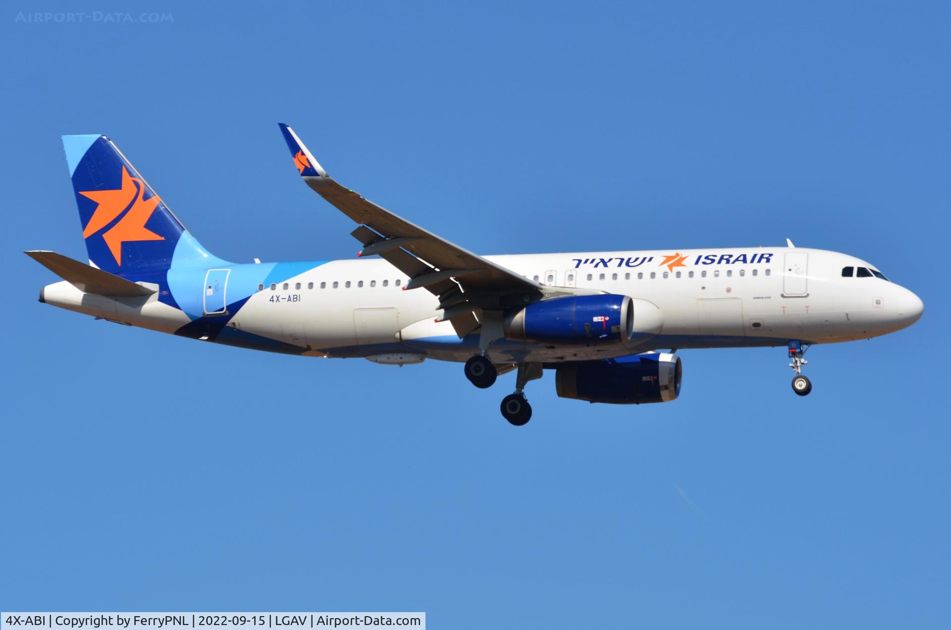 4X-ABI, 2016 Airbus A320-232 C/N 7110, Israir A320 landing in ATH