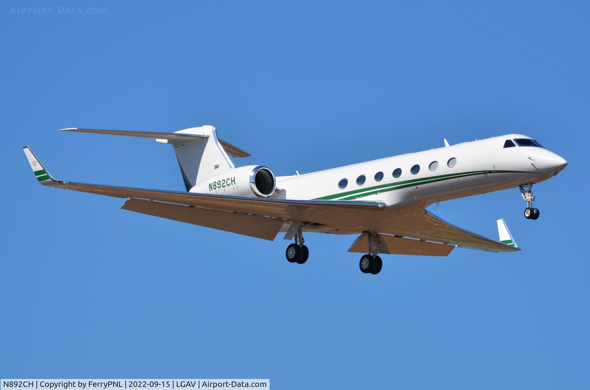 N892CH, 2018 Gulfstream G550 C/N 5578, Foreign Manufacturers Finance Corp G550