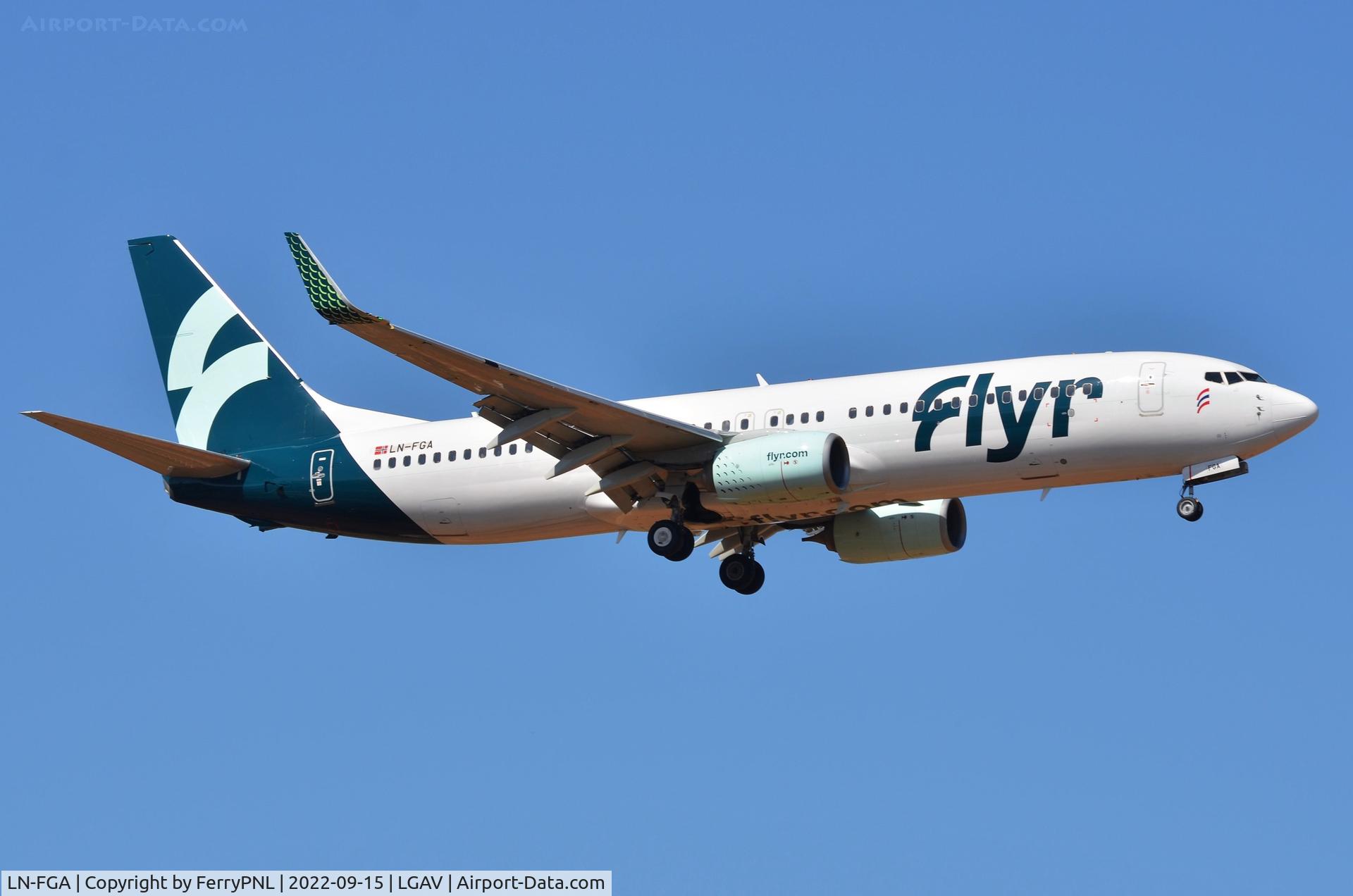 LN-FGA, 2012 Boeing 737-82R C/N 40014, Flyr B738 landing