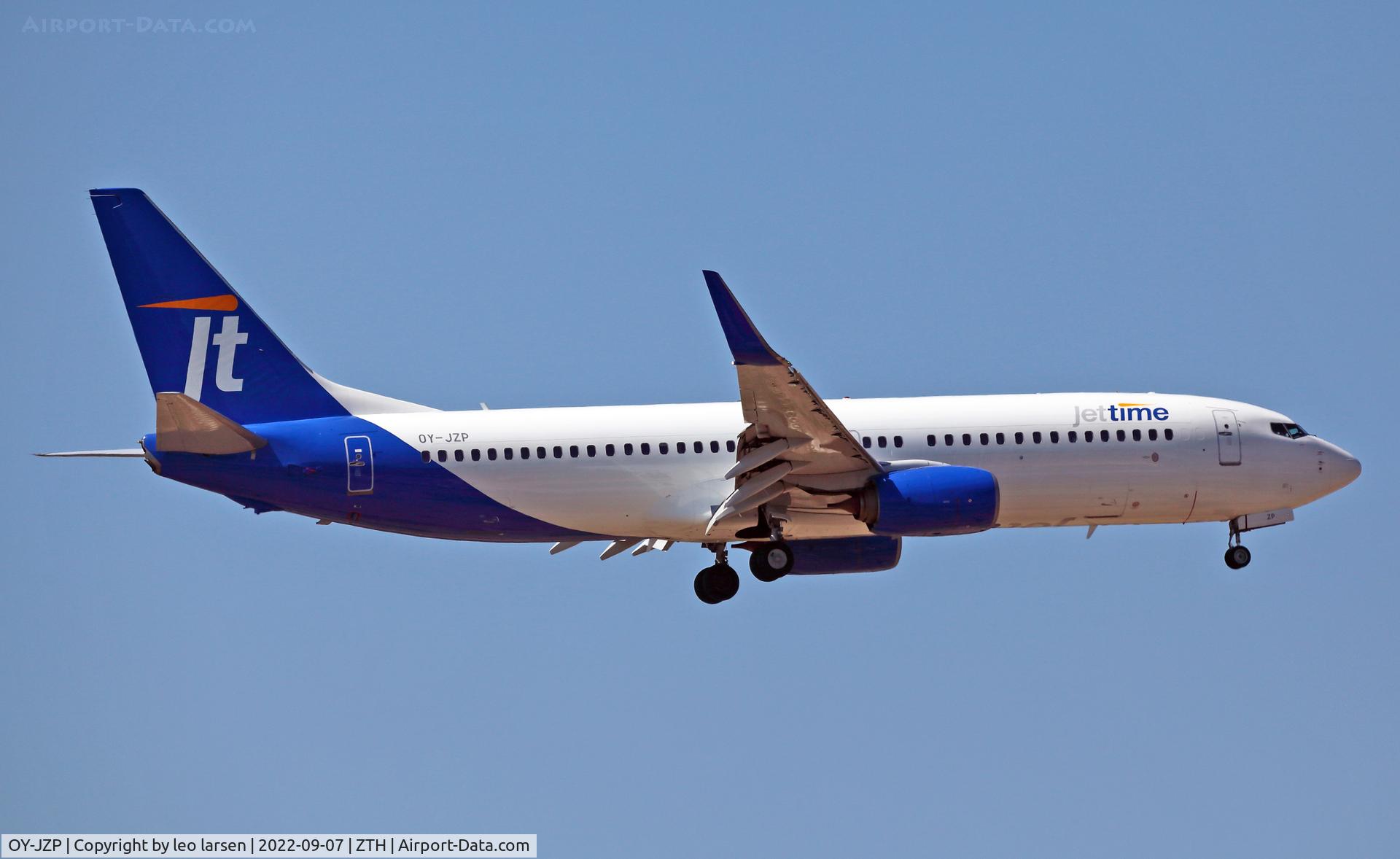 OY-JZP, 2011 Boeing 737-8U3 C/N 38071, Zakynthos 7.9.2022