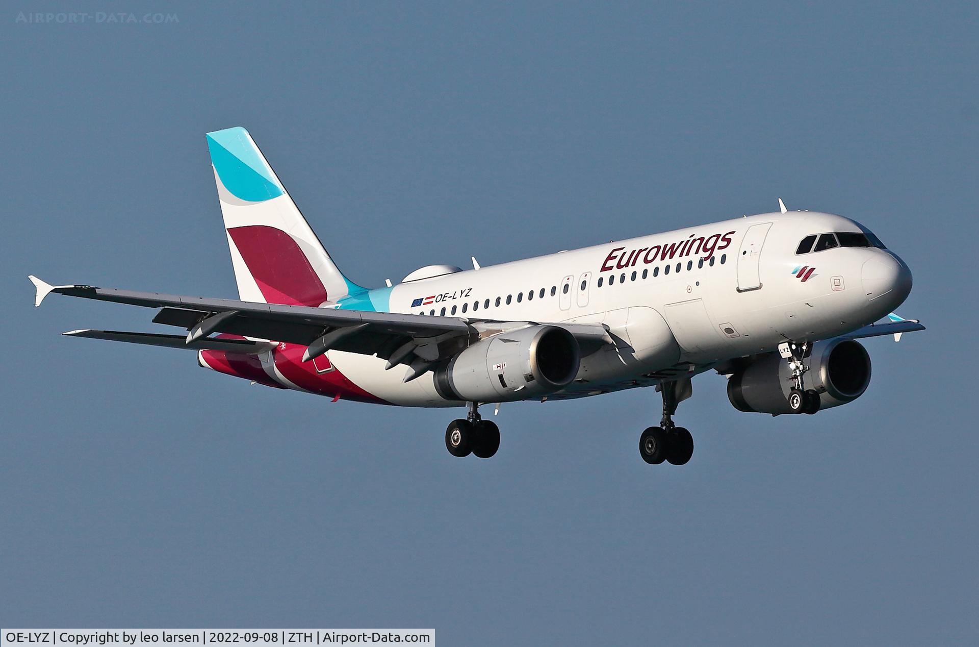 OE-LYZ, 2010 Airbus A319-132 C/N 4227, Zakynthos 8.9.2022