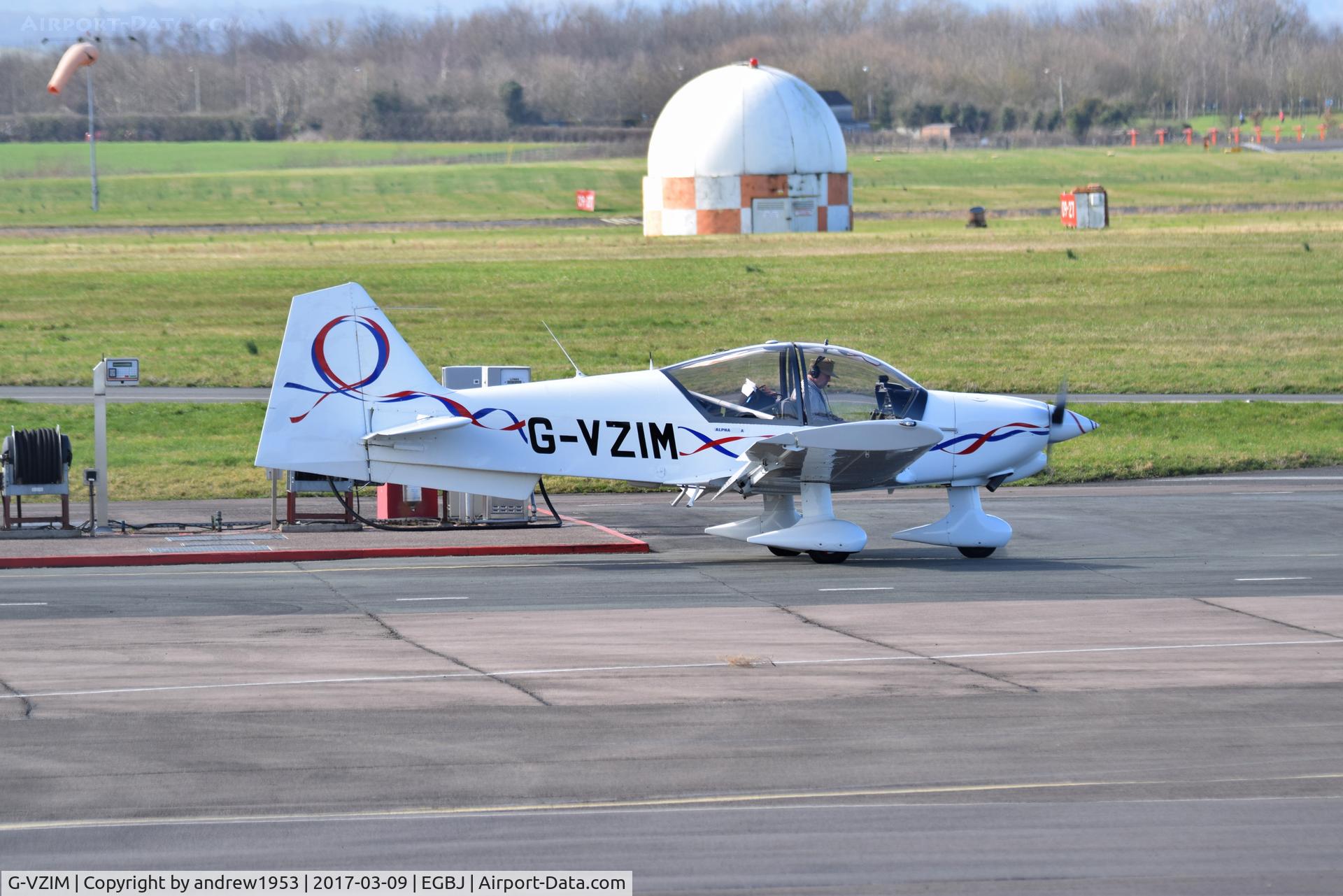 G-VZIM, 2007 Alpha R2160 C/N 160A-07012, G-VZIM at Gloucestershire Airport.