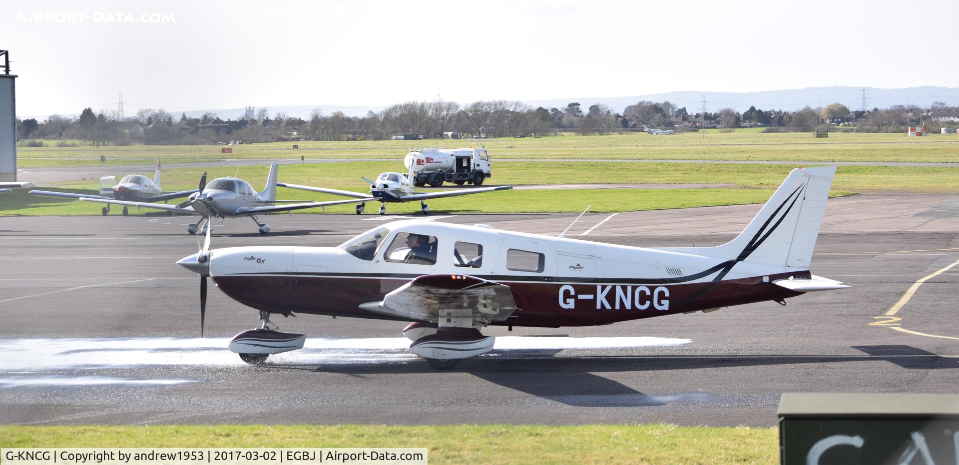 G-KNCG, 2004 Piper PA-32-301FT Saratoga C/N 3232017, G-KNCG at Gloucestershire Airport.