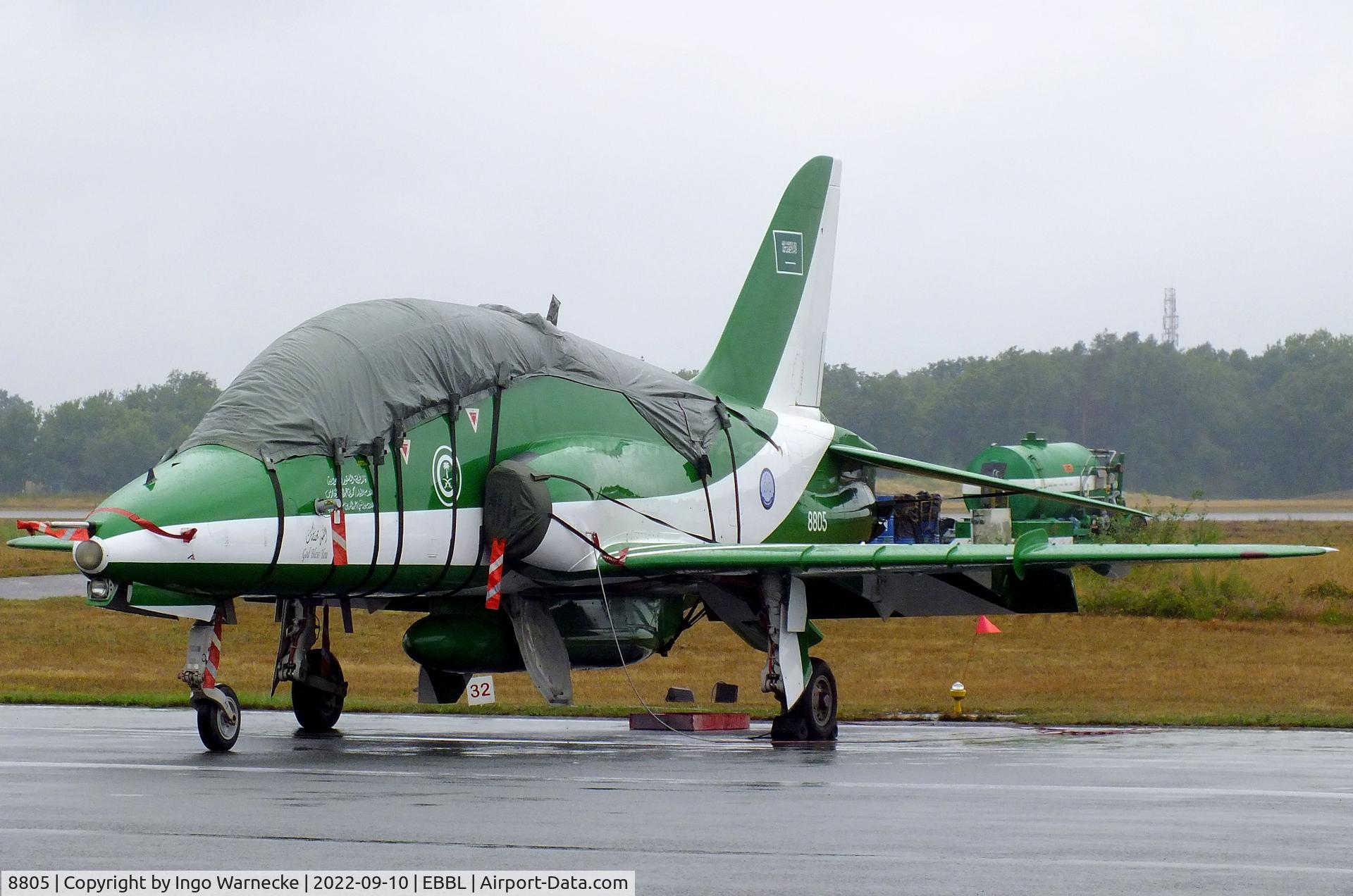 8805, British Aerospace Hawk 65A C/N 6Y019, BAe Hawk 65A of the Royal Saudi Air Force aerobatic team Saudi Hawks at the 2022 Sanicole Spottersday at Kleine Brogel air base