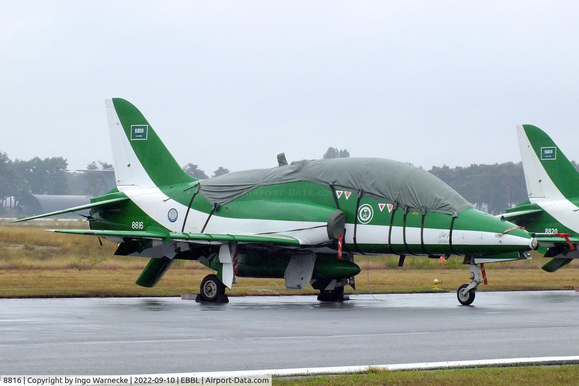 8816, British Aerospace Hawk 65A C/N 6Y001, BAe Hawk 65A of the Royal Saudi Air Force aerobatic team Saudi Hawks at the 2022 Sanicole Spottersday at Kleine Brogel air base