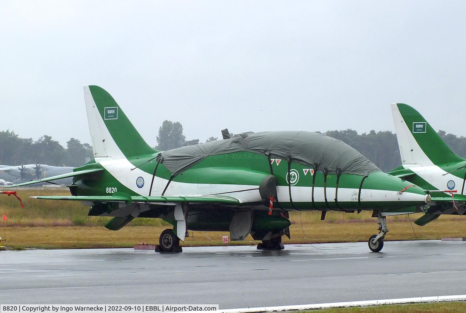 8820, British Aerospace Hawk 65A C/N 6Y006, BAe Hawk 65A of the Royal Saudi Air Force aerobatic team Saudi Hawks at the 2022 Sanicole Spottersday at Kleine Brogel air base