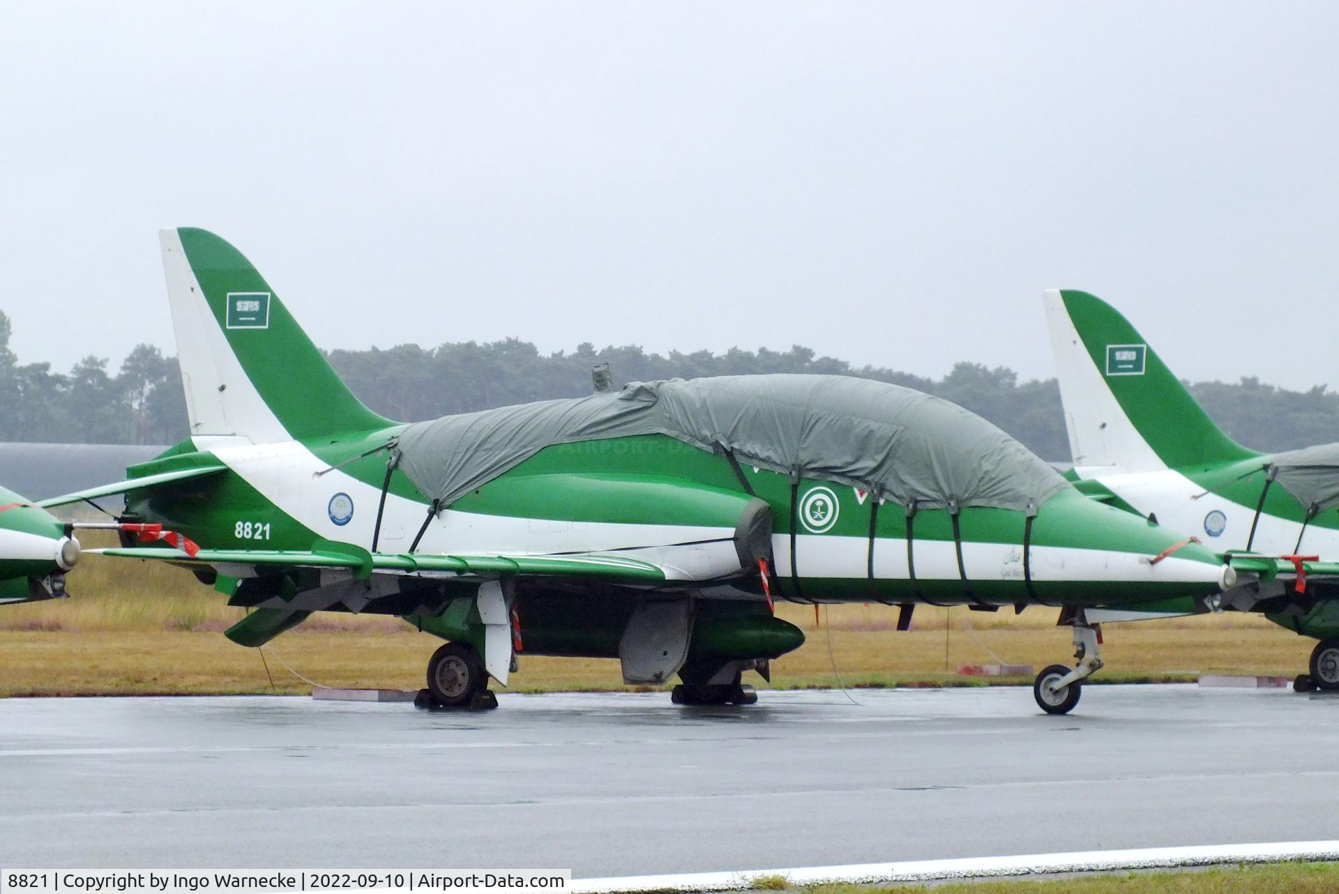 8821, British Aerospace Hawk 65A C/N 6Y012, BAe Hawk 65A of the Royal Saudi Air Force aerobatic team Saudi Hawks at the 2022 Sanicole Spottersday at Kleine Brogel air base