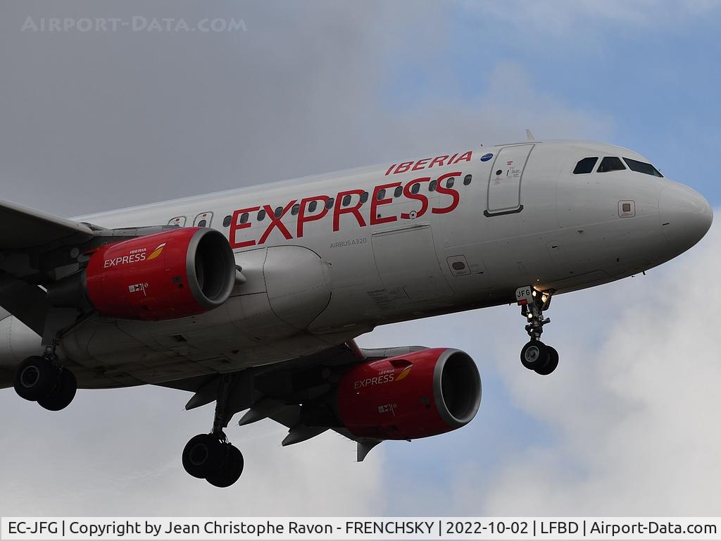EC-JFG, 2004 Airbus A320-214 C/N 2143, Madrid (MAD)	Bordeaux (BOD)	IB3636