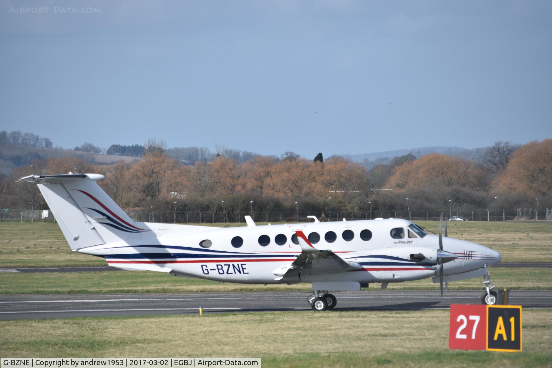G-BZNE, 2000 Raytheon King Air 350 (B300) C/N FL-286, G-BZNE at Gloucestershire Airport.