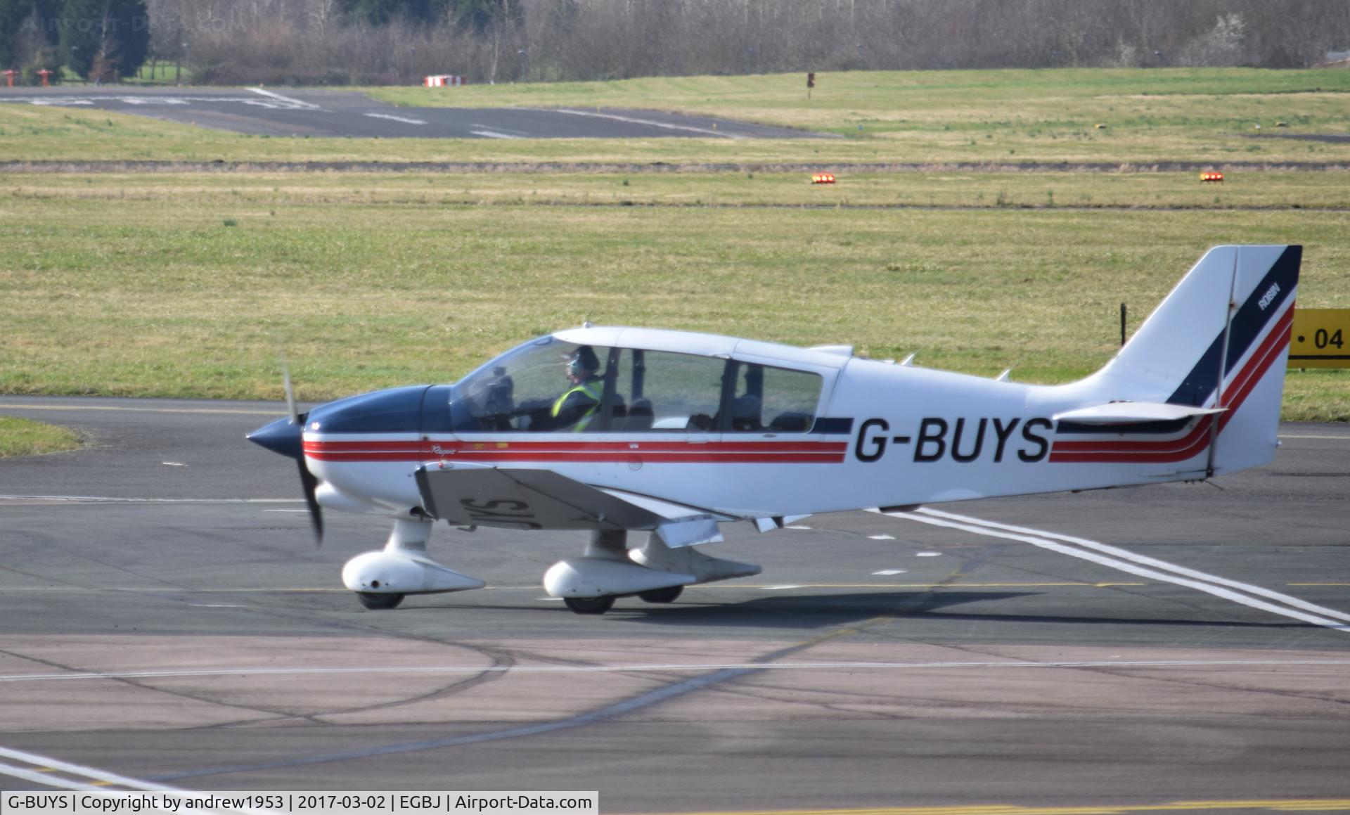 G-BUYS, 1993 Robin DR-400-180 Regent Regent C/N 2197, G-BUYS at Gloucestershire Airport.