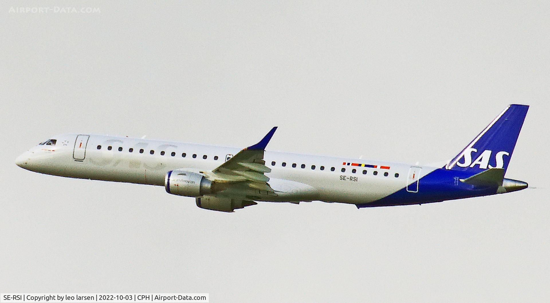 SE-RSI, 2007 Embraer 195LR (ERJ-190-200LR) C/N 19000104, Copenhagen 3.10.2022