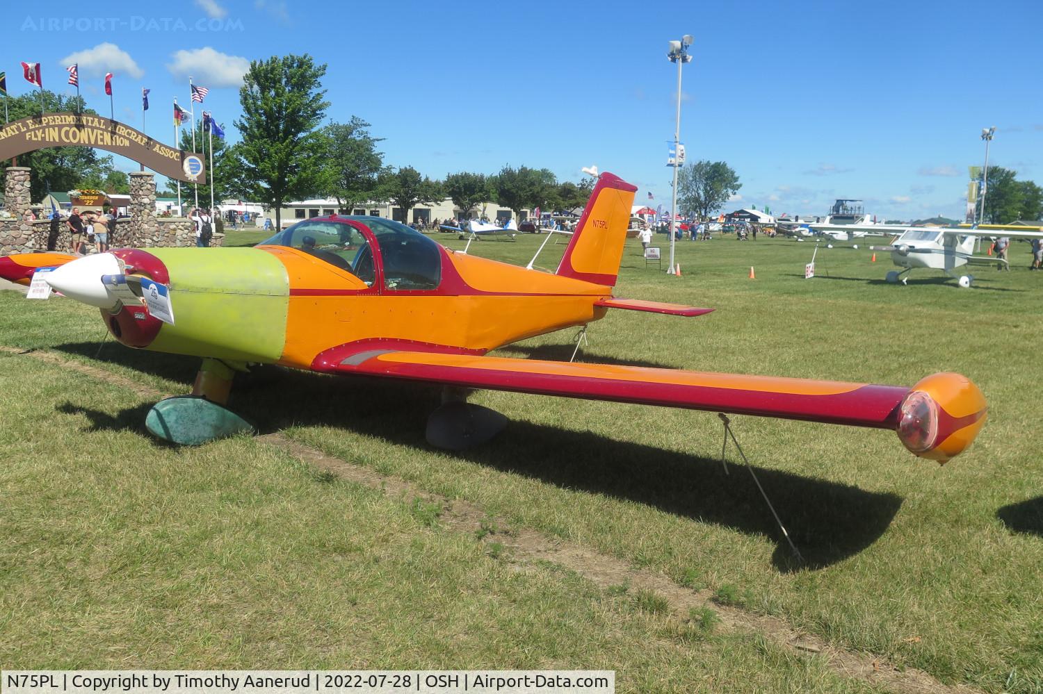 N75PL, 1975 Pazmany PL-2 C/N 113, 1975 Pazmany PL-2, c/n: 113, AirVenture 2022