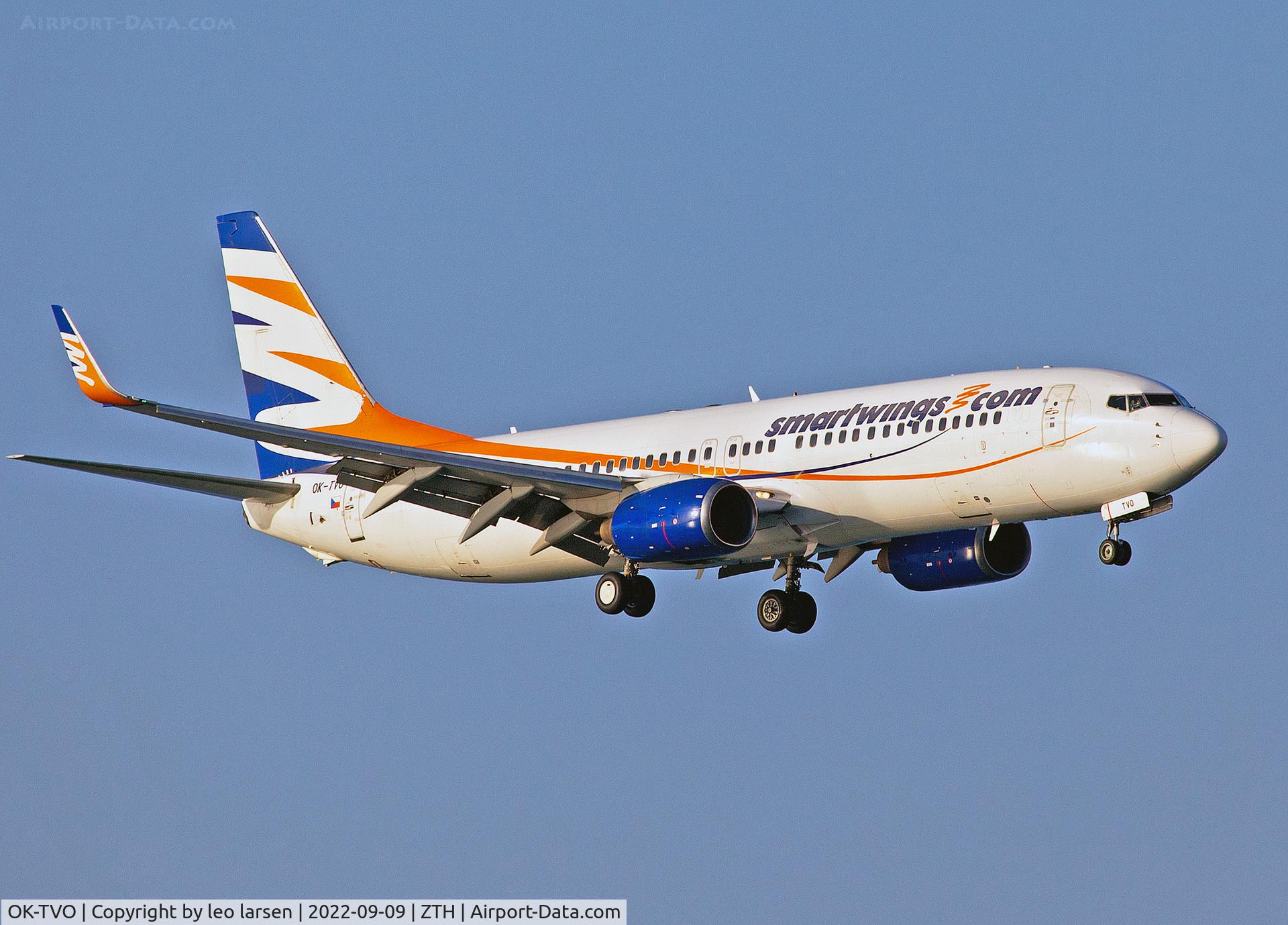 OK-TVO, 2002 Boeing 737-8CX C/N 32360, Zakynthos 9.9.2022