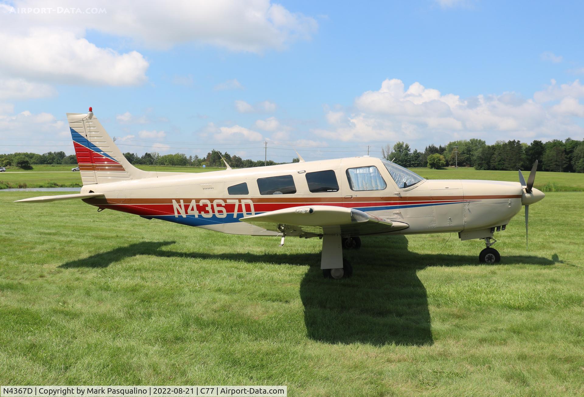 N4367D, 1984 Piper PA-32R-301 C/N 32R-8413021, Piper PA-32R-301