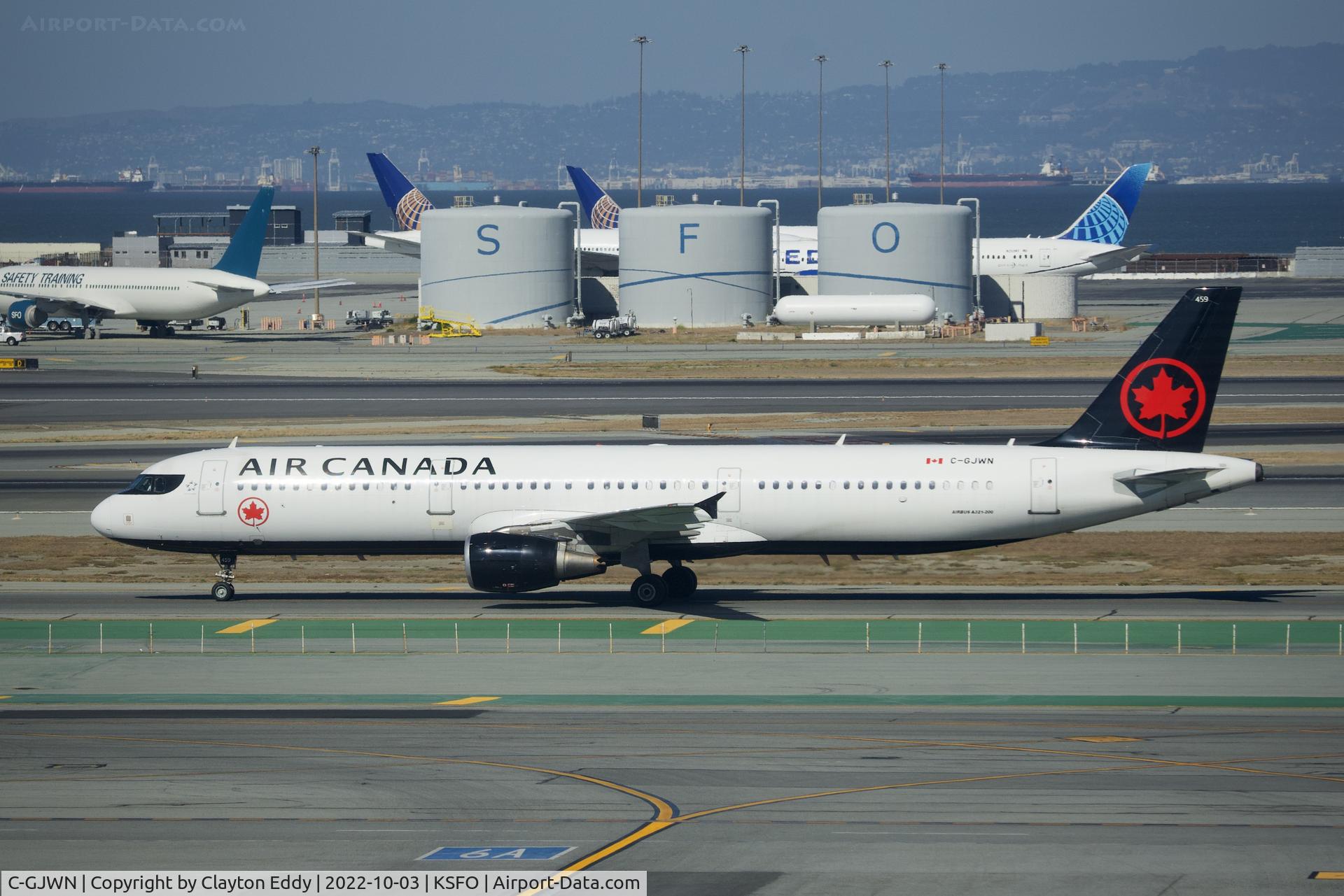 C-GJWN, 2002 Airbus A321-211 C/N 1783, SFO 2022.