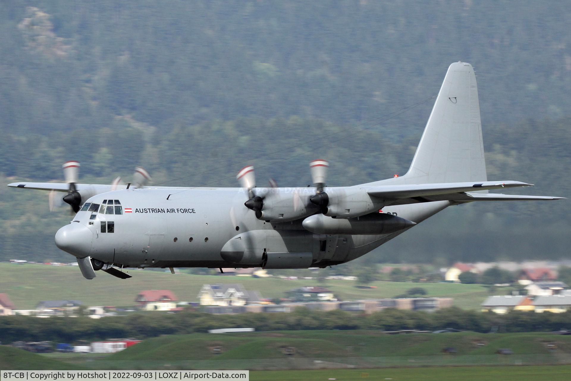 8T-CB, 1967 Lockheed C-130K Hercules C.1 C/N 382-4256, Departing for the homebase Linz after the interception demo.