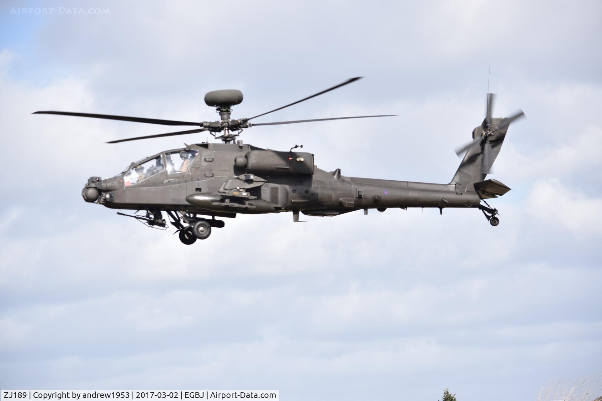 ZJ189, Westland Apache AH.1 C/N DU024/WAH024, ZJ189 at Gloucestershire Airport.